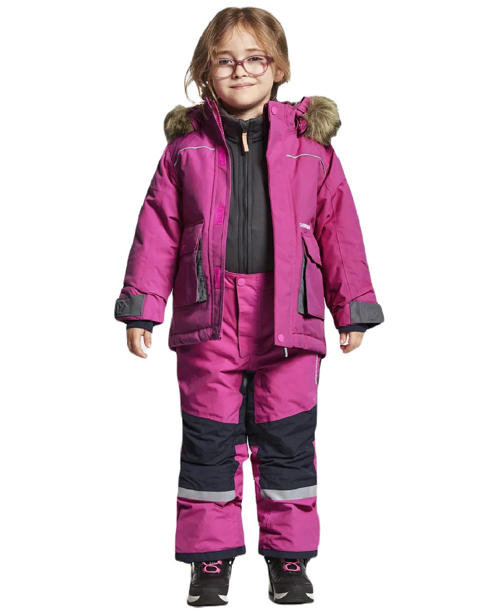 Didriksons Bjornen Kids Waterproof Winter Parka Jacket - Warm Insulated Hooded Coat for Boys & Girls - Perfect for Snow, Rain & Cold Weather Outdoor Activities