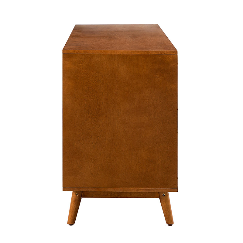 Chris 58-Inch Wide 3-Drawer Sideboard Buffet Cabinet - Modern Storage Console for Dining Room, Living Room & Entryway