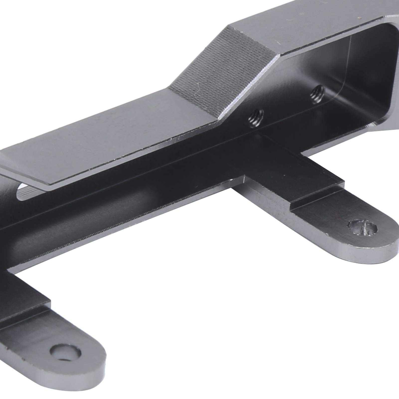 1/16 Scale RC Car Aluminum Alloy Front Bumper - CNC Polished Titanium Upgrade Part for DIY Off-Road Racing & Crawler Performance Enhancement