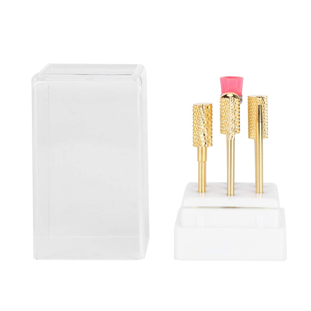Professional Set of 2 Strong Nail Drill Bits & Grinding Heads for Manicurists - Perfect for Nail Salon, Home Use & DIY Nail Care Enthusiasts