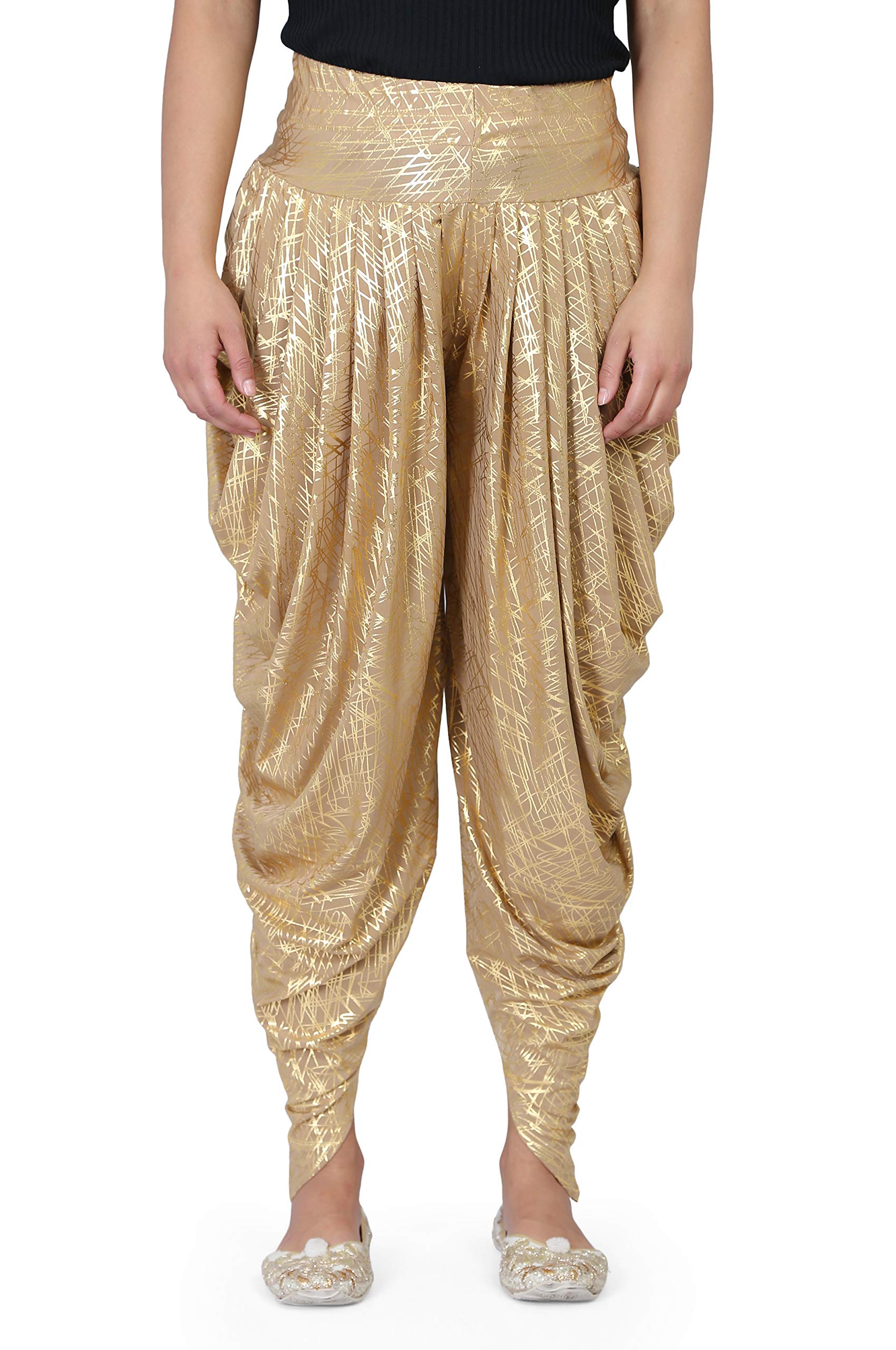 Legis Shimmer Relaxed Yoga Pants for Women - Stretchy Activewear & Dance Dhoti Pants - Perfect for Yoga, Fitness, Dance & Lounge Wear