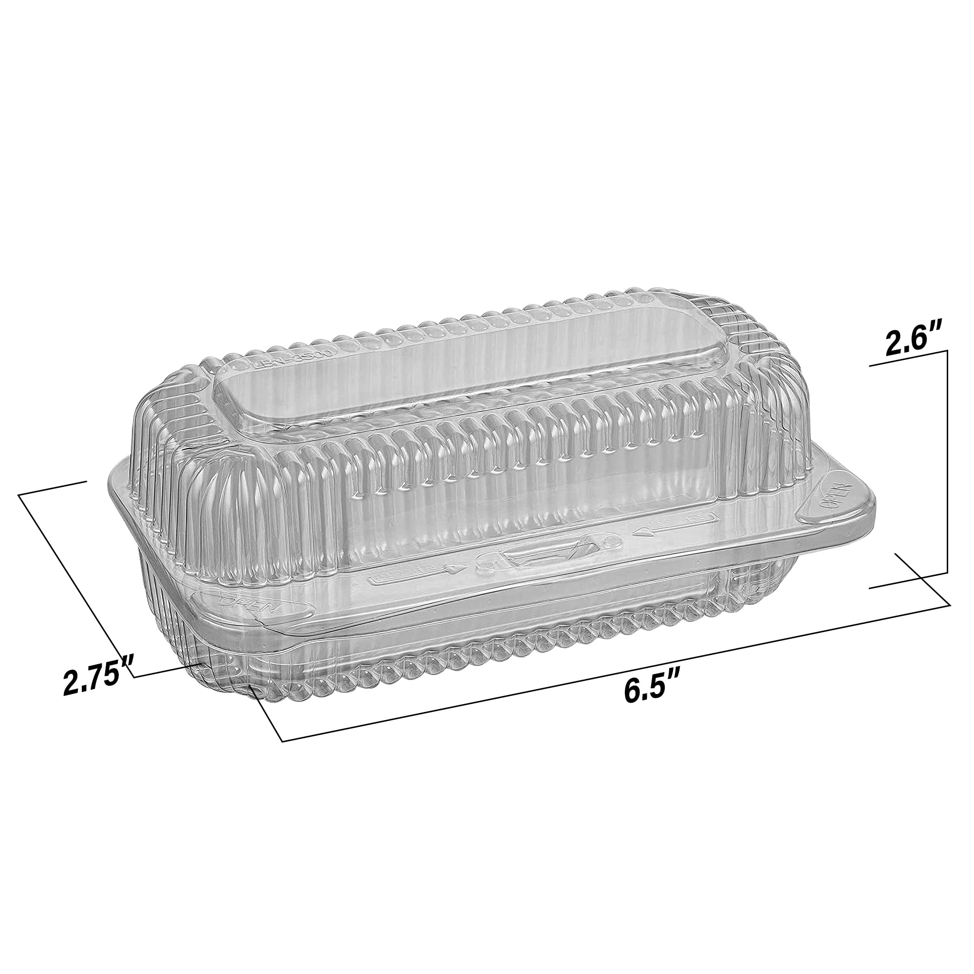 MT Products 40-Pack Clear Plastic Square Hinged Food Storage Containers 5x5x2.75 Inch & 25-Pack Aluminum Foil Half Size 9x13 Inch Baking Pans - Airtight Meal Prep Containers for Kitchen Organization & Disposable Foil Pans for Parties, Catering, and Holiday Cooking