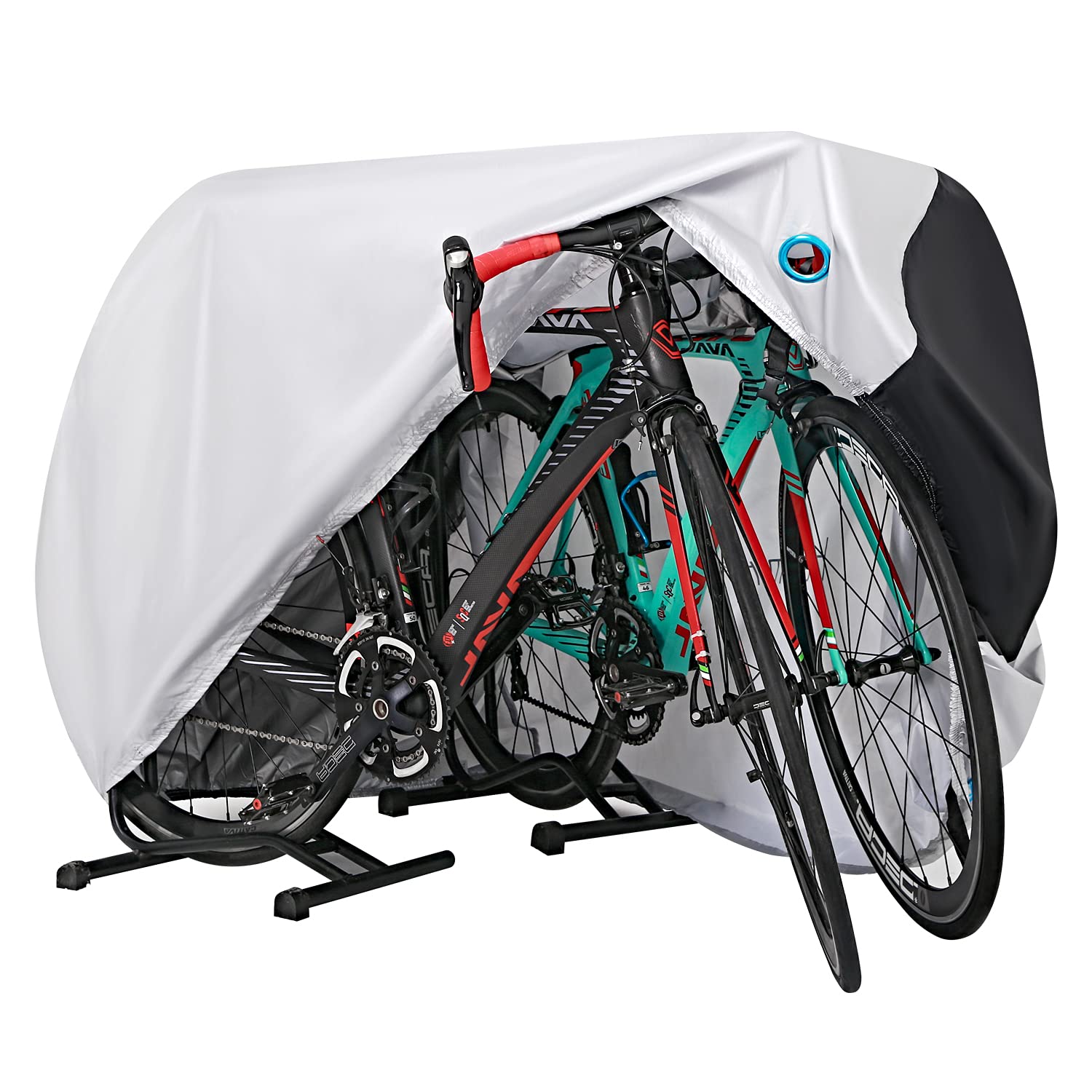 Waterproof Bike Cover for 2-3 Bicycles - Outdoor Mountain & Road Bike Cover with Lock Hole | Perfect for Garage Storage, Travel & Weather Protection