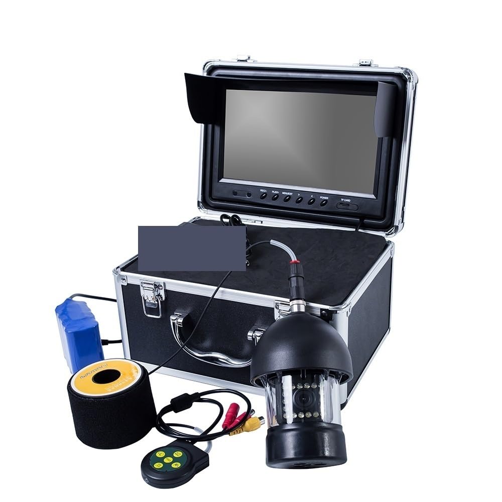 **Underwater Fishing Camera with DVR - 360° Rotatable HD Fish Finder for Ice, Lake, Sea & Kayak Fishing - Detachable 15m Cable & Video Recording System - Perfect for Ice Fishing, Boat Angling & Underwater Exploration**