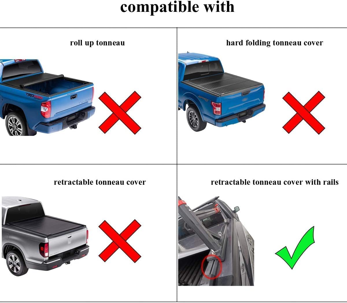 Universal Extendable Aluminum Pickup Truck Bed Rack with Cross Bars - Heavy Duty Cargo Carrier for Camping, Hunting & Outdoor Adventures