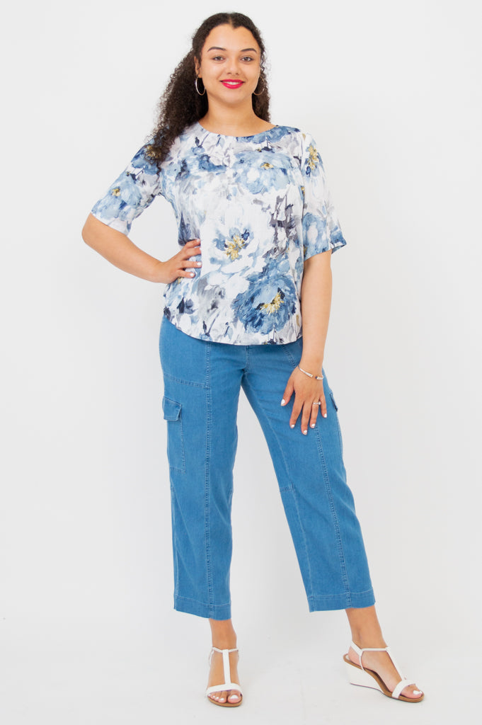 Liza Top - Stylish Muse Linen Bamboo Blouse for Women | Perfect for Summer Outfits, Casual Wear & Office Fashion