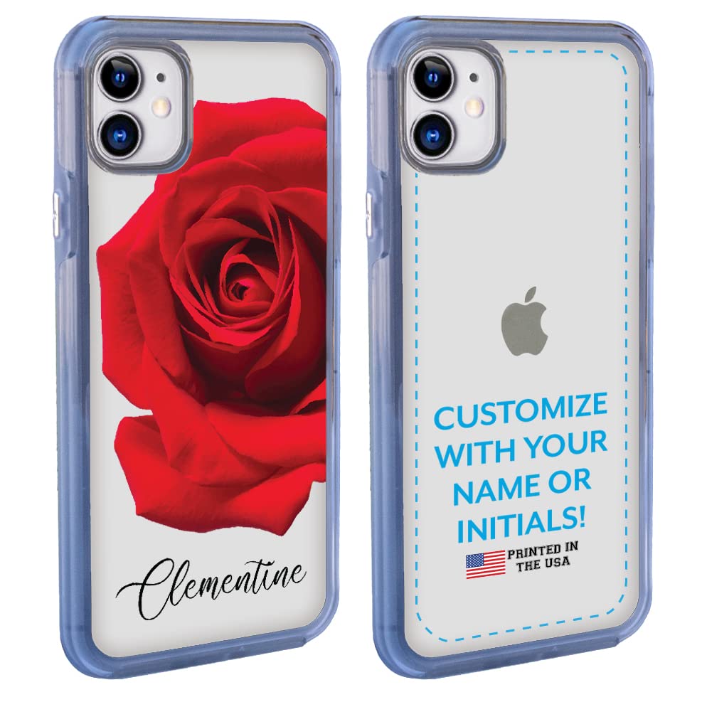 Guard Dog Case for iPhone 12/12 Pro - Clear Protective Bumper with Custom Rose Design | Shockproof & Scratch-Resistant | Perfect for Everyday Use, Travel & Outdoor Activities