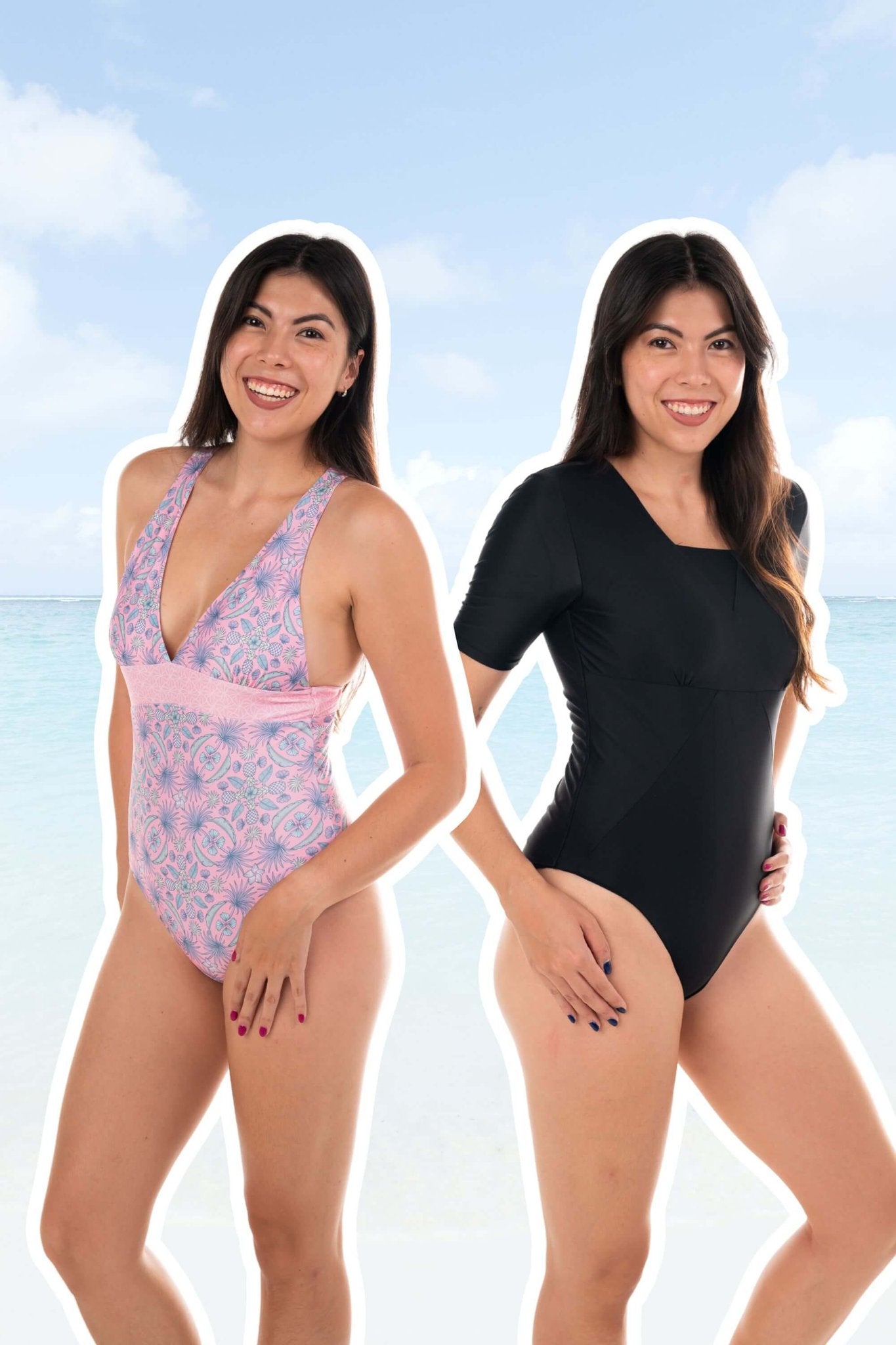 2-Pack One Piece Swimsuits for Women - High Waisted Tummy Control Bathing Suits | Perfect for Beach, Pool & Summer Vacations