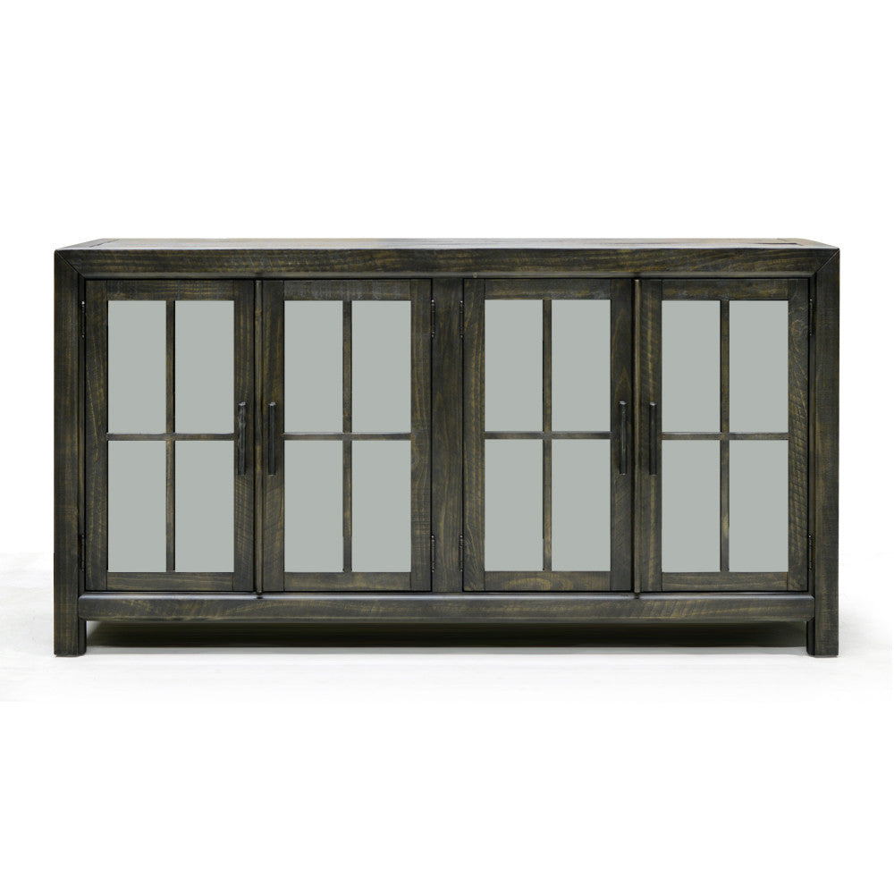 Bellamy Buffet Curio Cabinet D2491-04 - Elegant Glass Display Case for Dining Room, Living Room & Home Decor