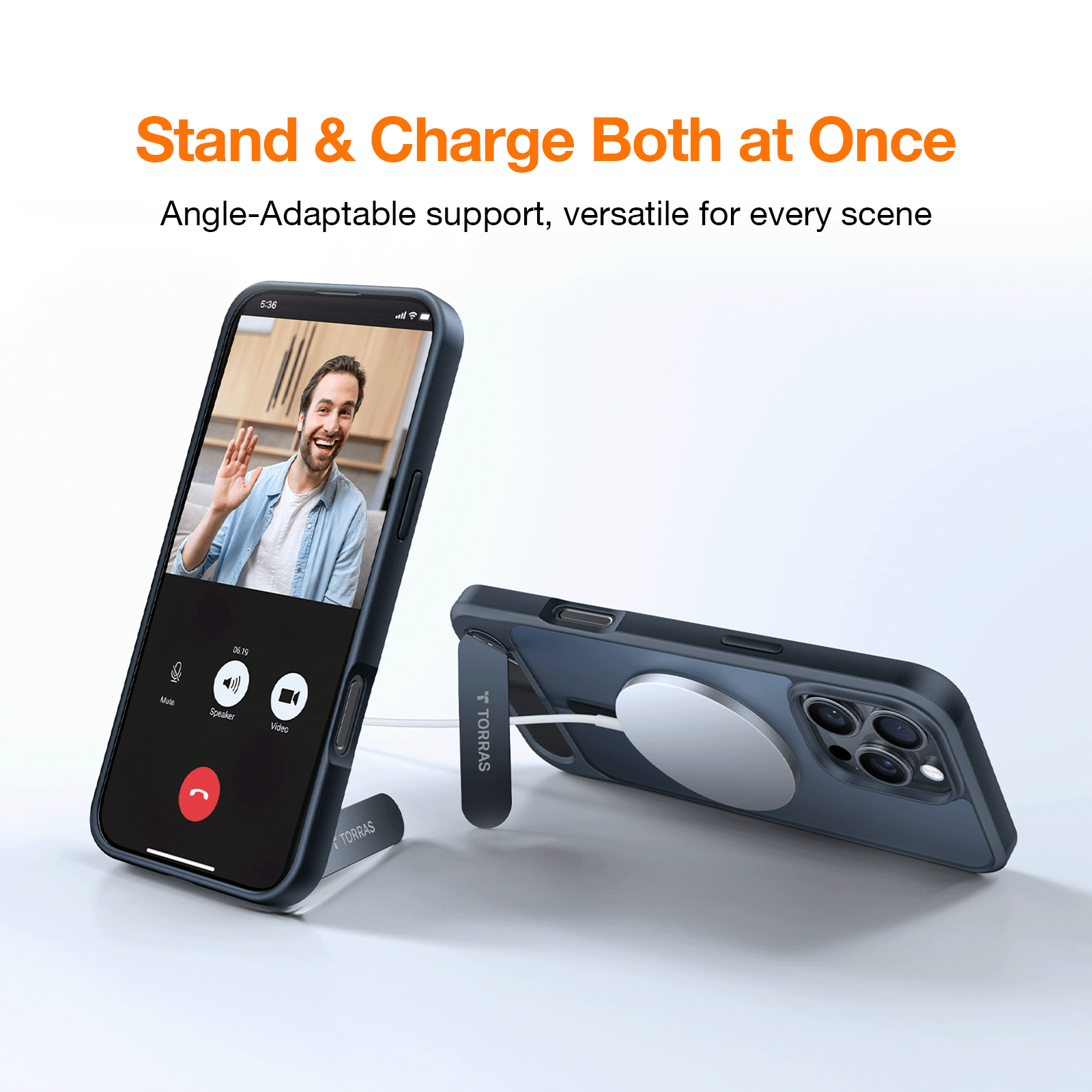 Ostand L1 Phone Stand Holder for iPhone 16 Pro - Adjustable Desktop Stand for Video Calls, Gaming & Hands-Free Viewing