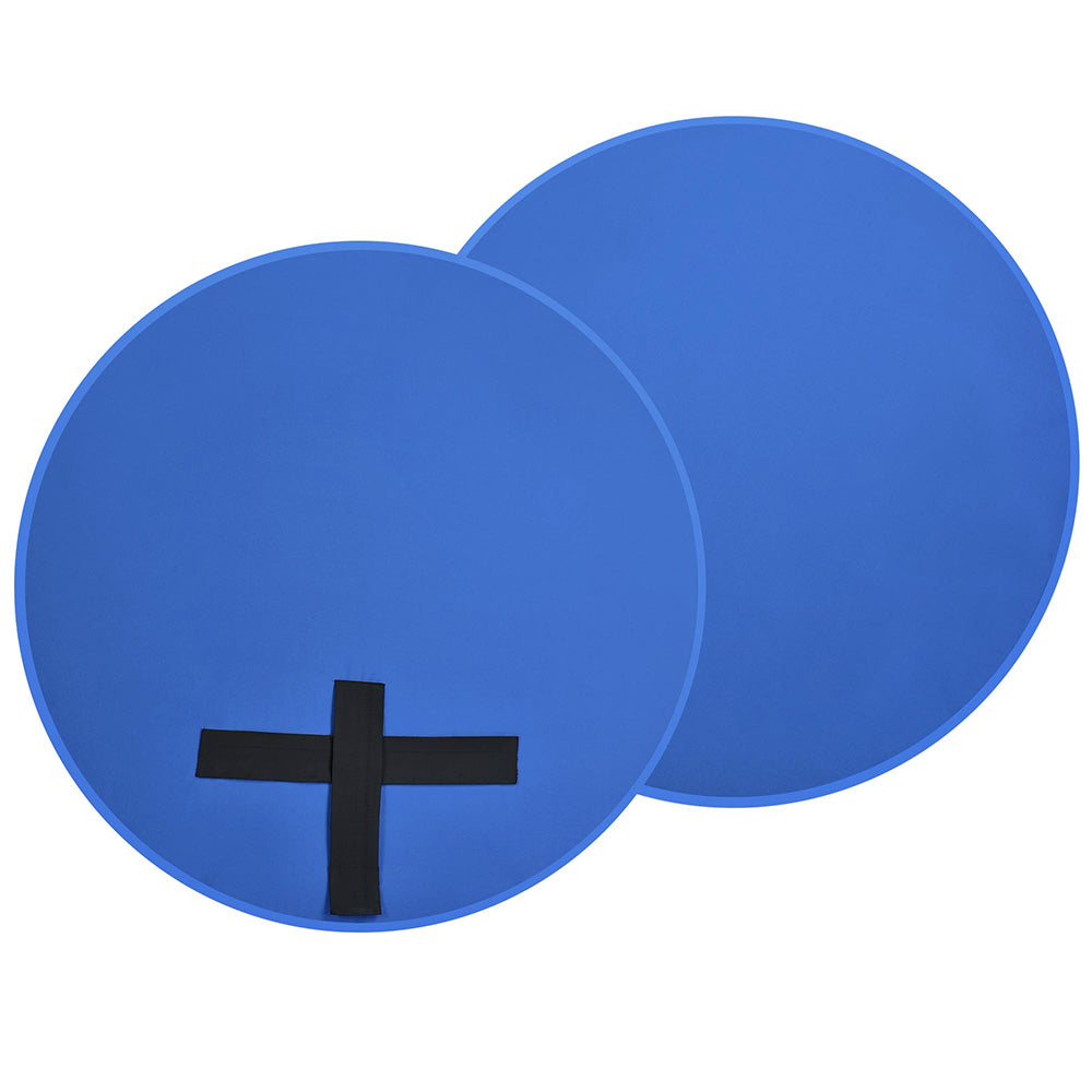 TheLAShop 5x6ft Blue Chroma Key Backdrop - Collapsible Green Screen for Photography, Video Streaming & Zoom Meetings - Perfect for YouTube, TikTok & Virtual Backgrounds