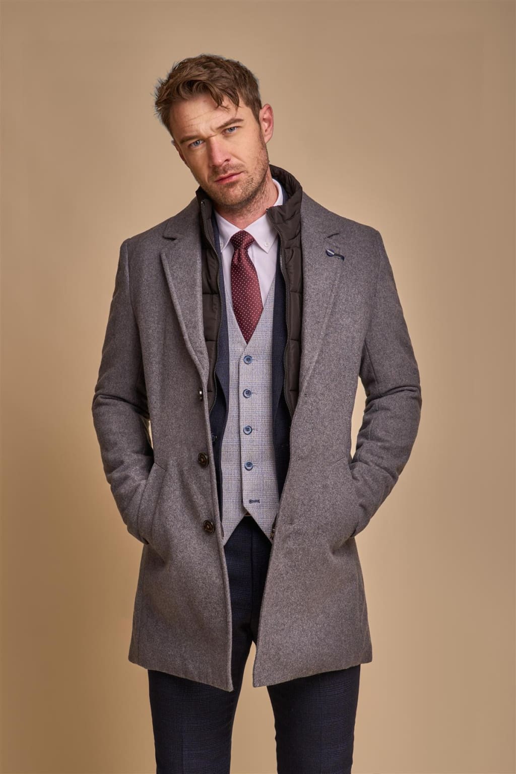 Cavani Men's Sanford Slate Winter Coat - Waterproof Warm Jacket for Outdoor Activities & Casual Wear