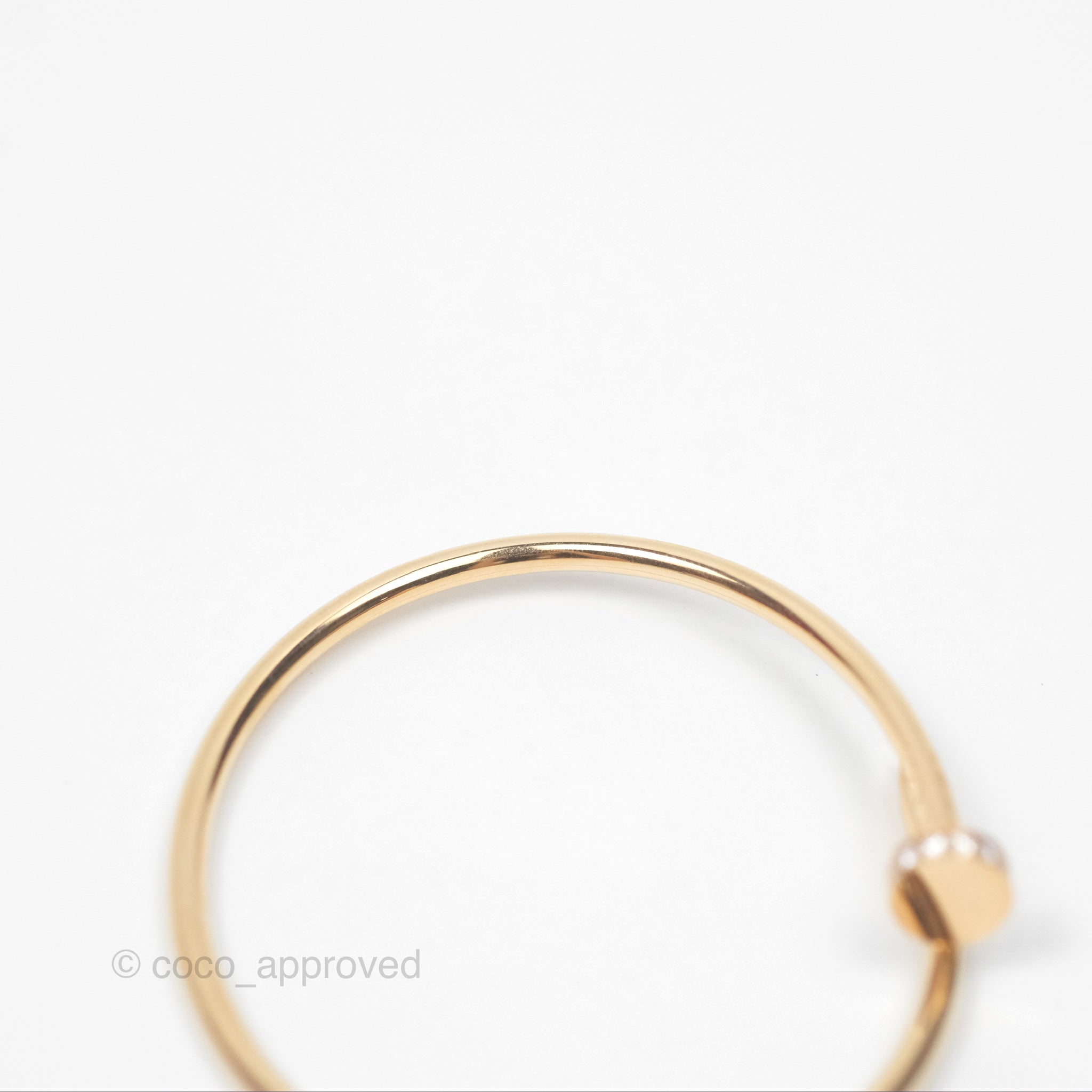 Cartier Small Juste Un Clou Bracelet 18K Pink Gold Diamond - Luxury Nail Bracelet for Women, Elegant Jewelry Gift for Anniversary & Special Occasions