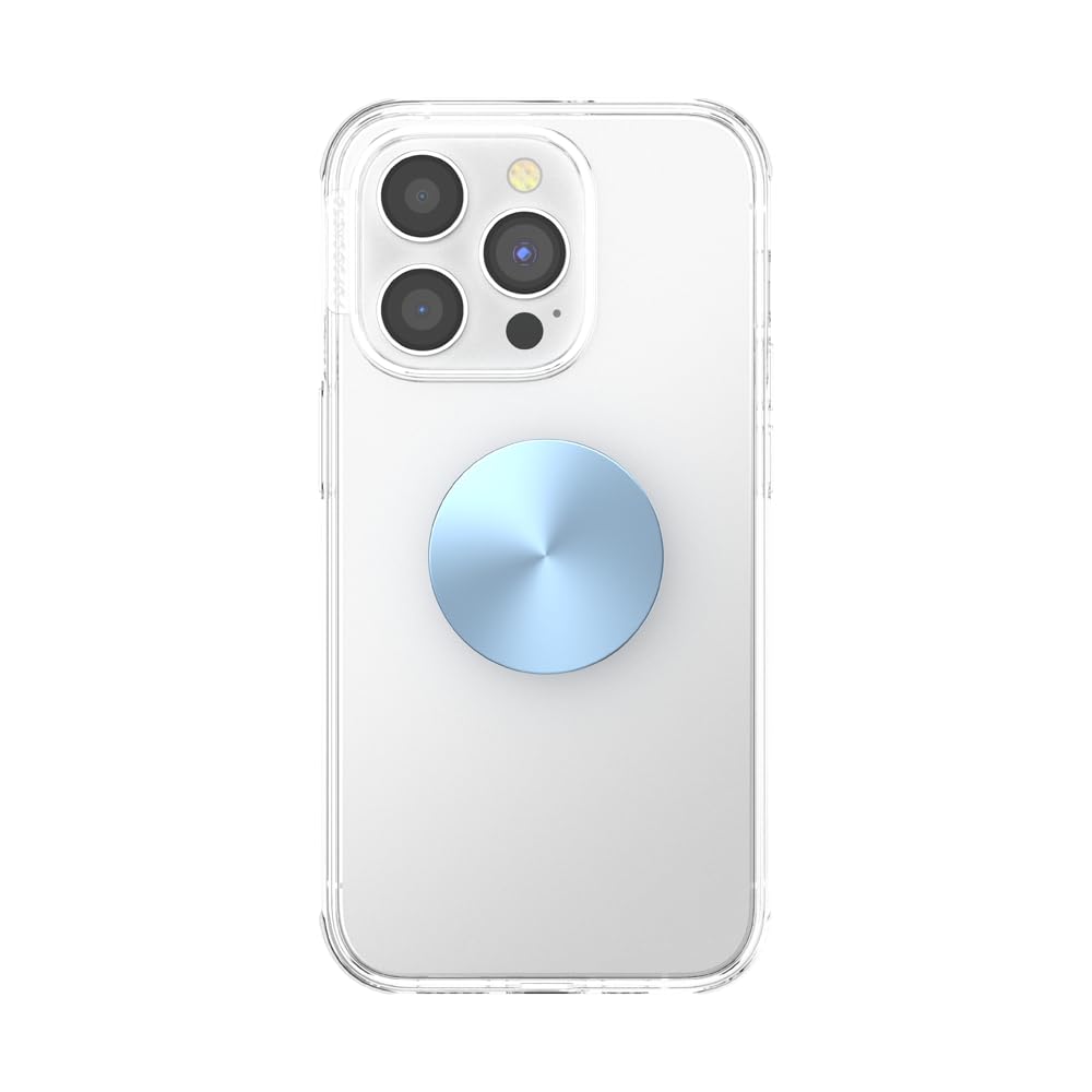 PopSockets Expanding Phone Grip with Kickstand - Blue Sigh | Secure Phone Holder for Hands-Free Viewing, Perfect for Watching Videos, Taking Photos & Video Calls