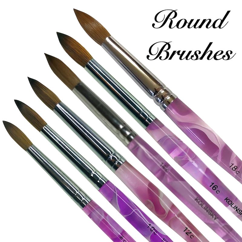 Premium Round Kolinsky Acrylic Paint Brush Set for Professional Artists - Perfect for Oil, Watercolor & Acrylic Painting, Canvas Art & Fine Detailing