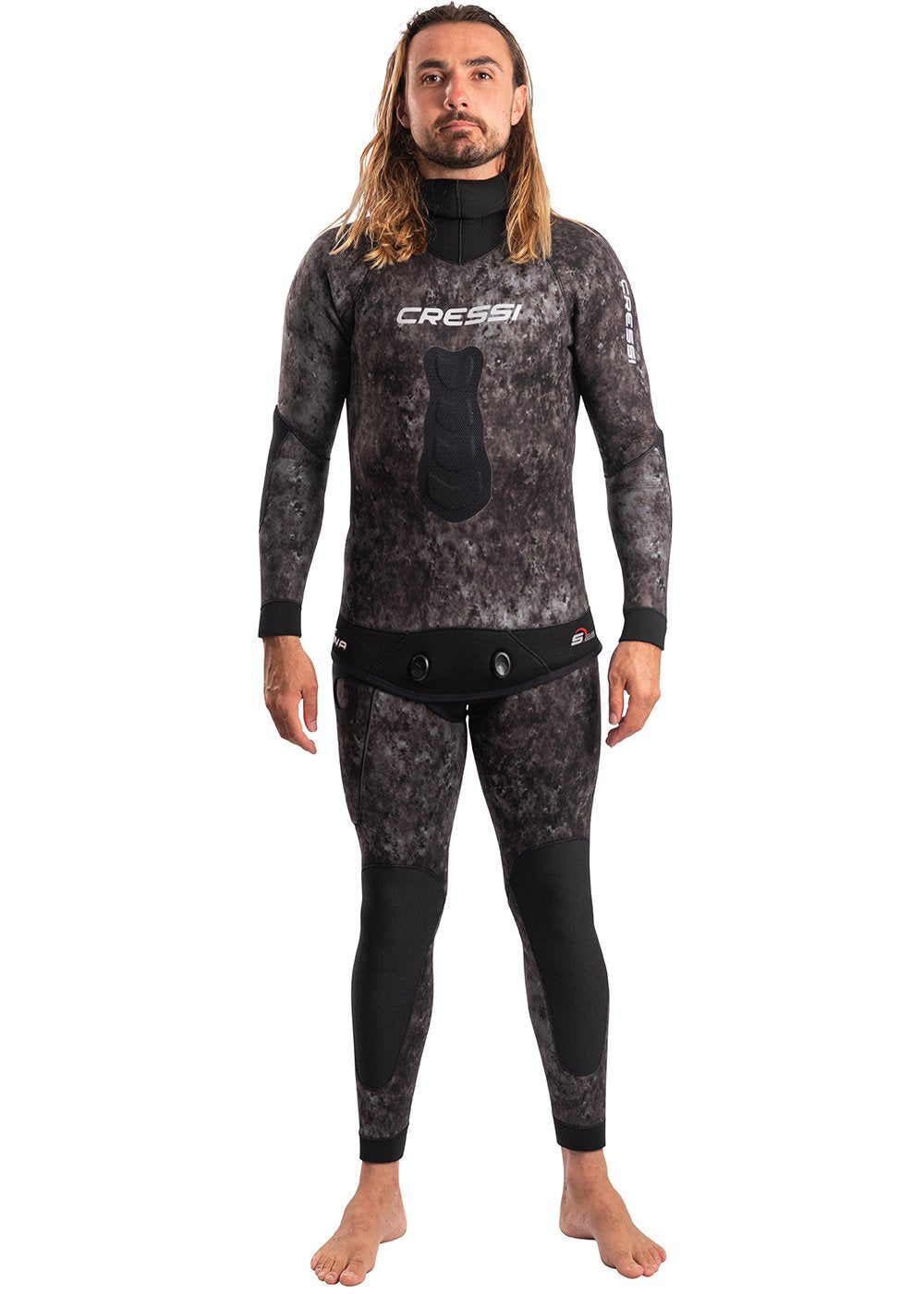 Cressi Men's Tracina 5mm Open Cell 2 Piece Wetsuit for Scuba Diving, Snorkeling & Water Sports - Premium Neoprene Diving Suit for Warm & Cold Water