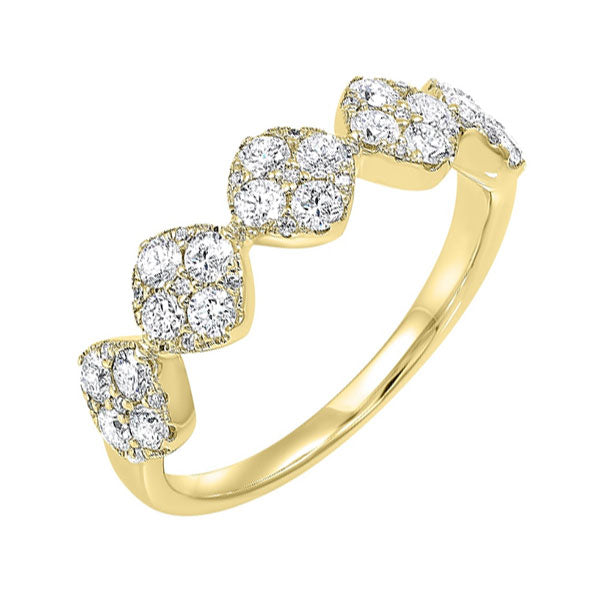 14K Yellow Gold Diamond Ring (3/4 CTW) - Elegant Engagement, Wedding, or Anniversary Jewelry Gift for Women