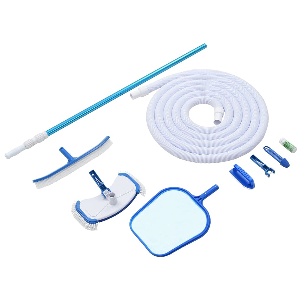 ROSEBEAR 9-Piece Pool Cleaning Kit - Professional Pool Maintenance Tools for Swimming Pools, Spas & Hot Tubs - Includes Skimmer Net, Brush, Vacuum Head & More for Easy Pool Care