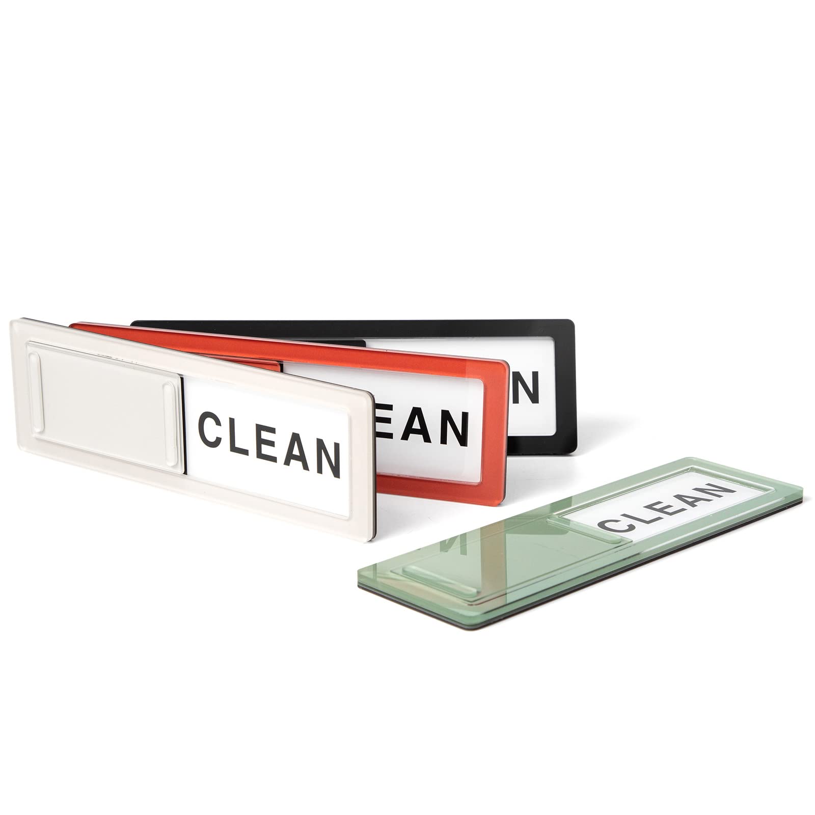 CONMOTO Dishwasher Magnet Clean Dirty Sign - Strong No-Scratch Kitchen Magnets with 2 Double-Sided Stickers for Dishwasher Door - Perfect for Home, Office & RV Use