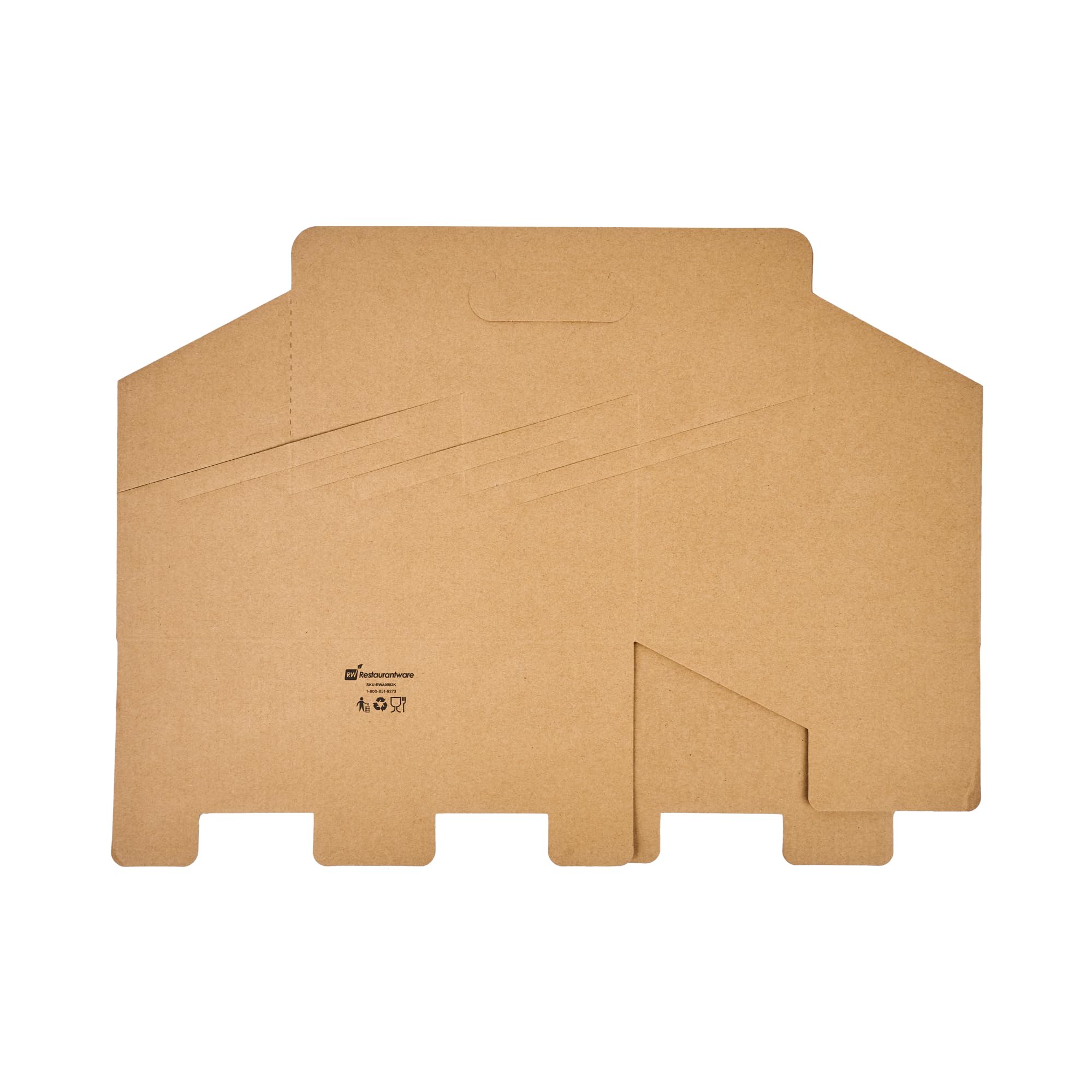 Restaurantware Altalena 100-Pack Disposable Drink Carriers with Handles - Kraft Paper Cup Holders for 6 Beverages | Perfect for Coffee Delivery, Takeout, and Catering Services