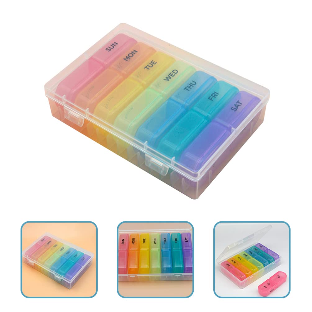 Portable Mini Pill Organizer Case - Small Medicine Storage Container for Travel, Purse & Daily Use - Compact Outdoor & Indoor Medication Holder