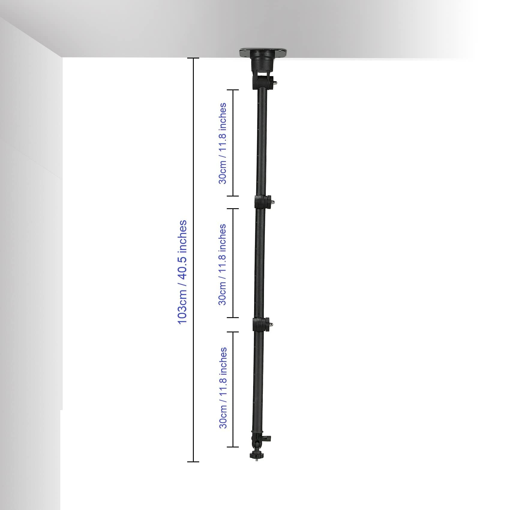 Universal Video Light Wall Mount Stand Holder for Ring Lights, RGB Lights & Photography Lamps - Perfect for Studio, YouTube & Live Streaming Setup