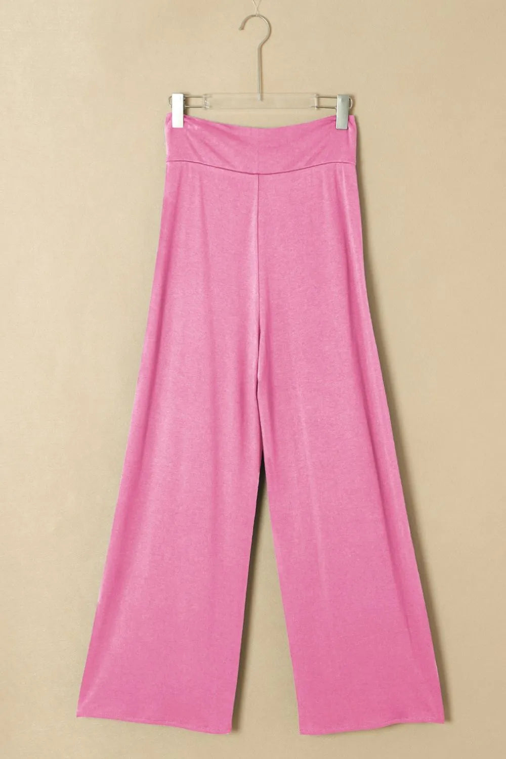 Women's Knotted Waist Split Leg Relaxed Lounge Pants - Comfortable Stretchy Yoga Pants for Home, Travel & Casual Wear