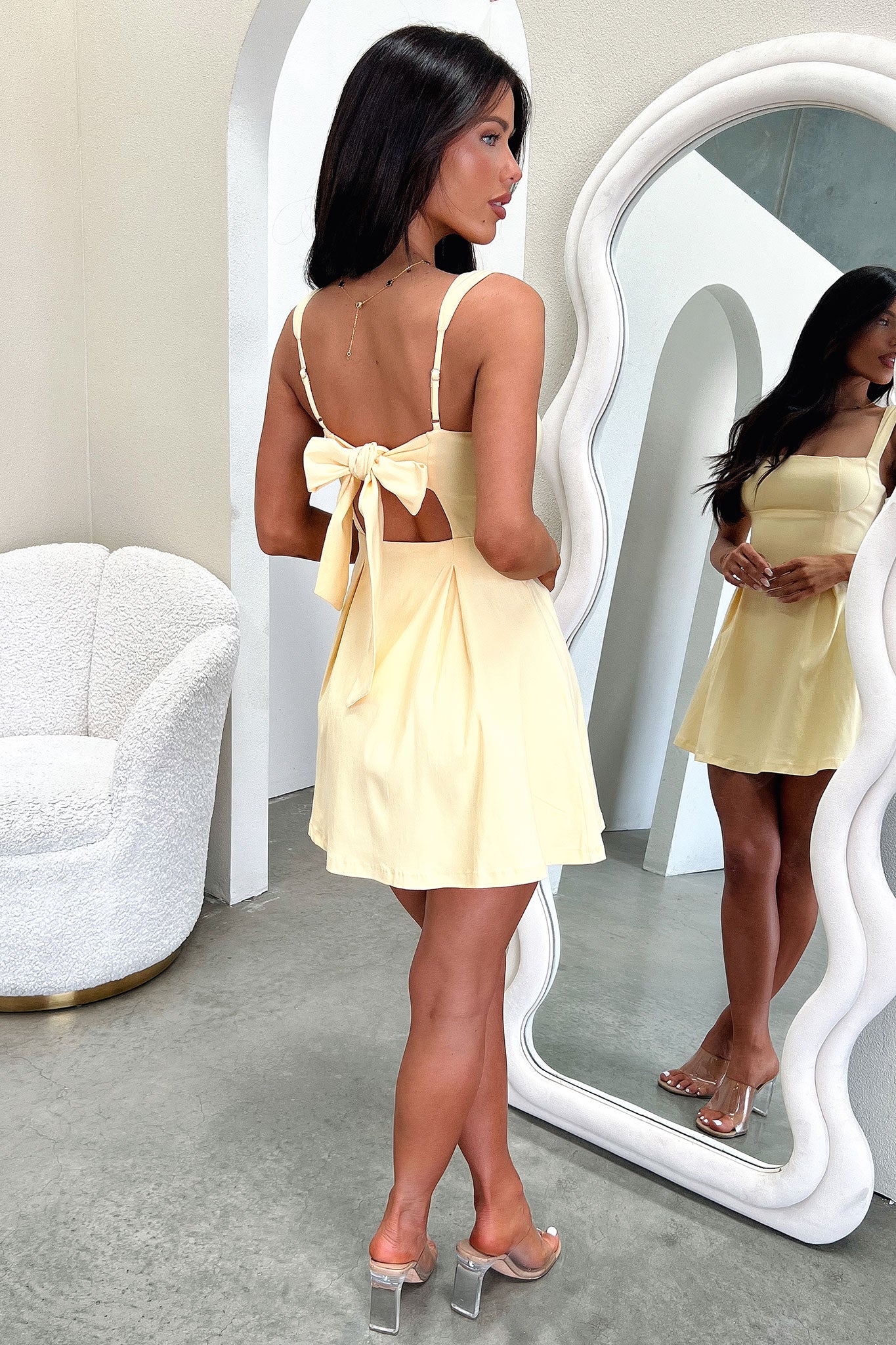 Bransley Women's Summer Dress in Yellow - Flowy Casual Sundress for Beach, Vacation & Everyday Wear