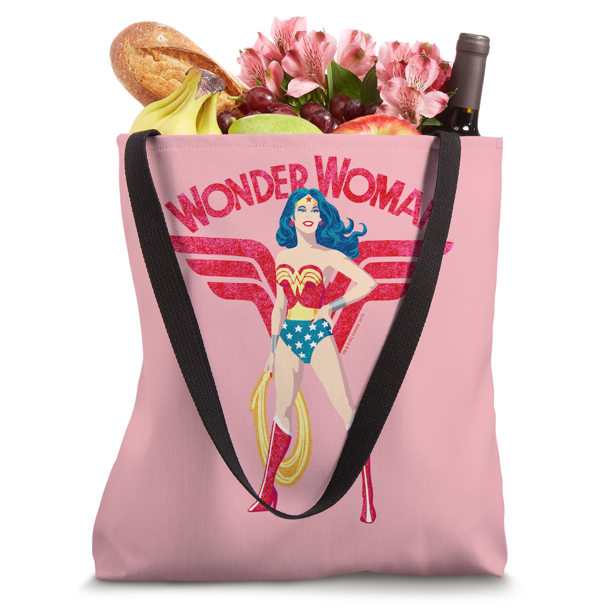 Wonder Woman Sparkle Tote Bag for Women - Glitter Superhero Handbag for Comic Fans, Cosplay & Everyday Use | Perfect for Work, Shopping & Comic Con Events