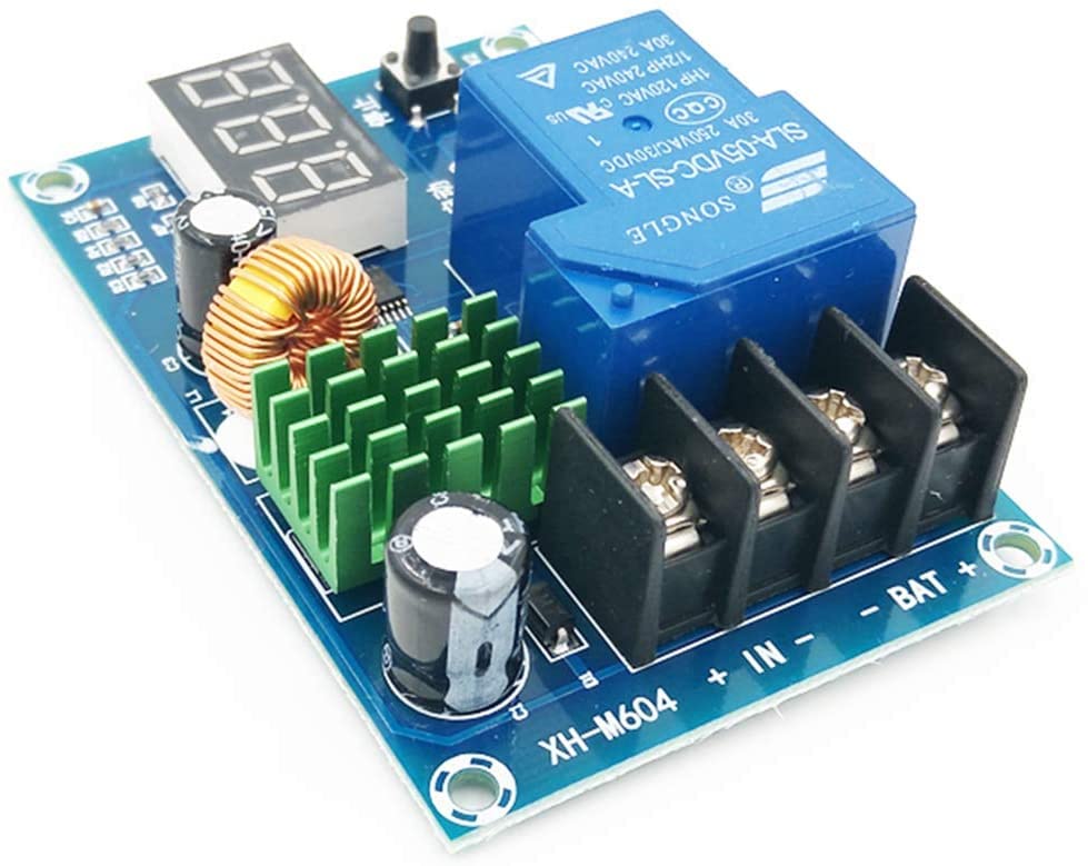 REES52 XH-M604 6-60V Digital Display Battery Charger Protection Board - DC Charging Control Module for Home, Solar Power, RV, DIY Projects | Perfect for Lithium Battery Charging, Solar Panel Systems & Power Banks