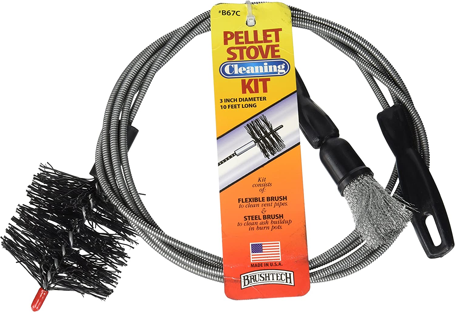 BrushTech B67C 3 inch Paint Brush Kit - Professional Grade Paint Brushes for Walls, Furniture & Crafts - Perfect for DIY Home Improvement & Art Projects