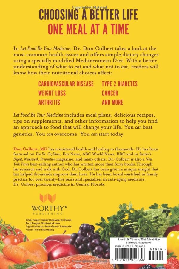 Let Food Be Your Medicine - Organic Superfoods for Immune Boosting & Wellness | Perfect for Healthy Meal Prep & Natural Healing