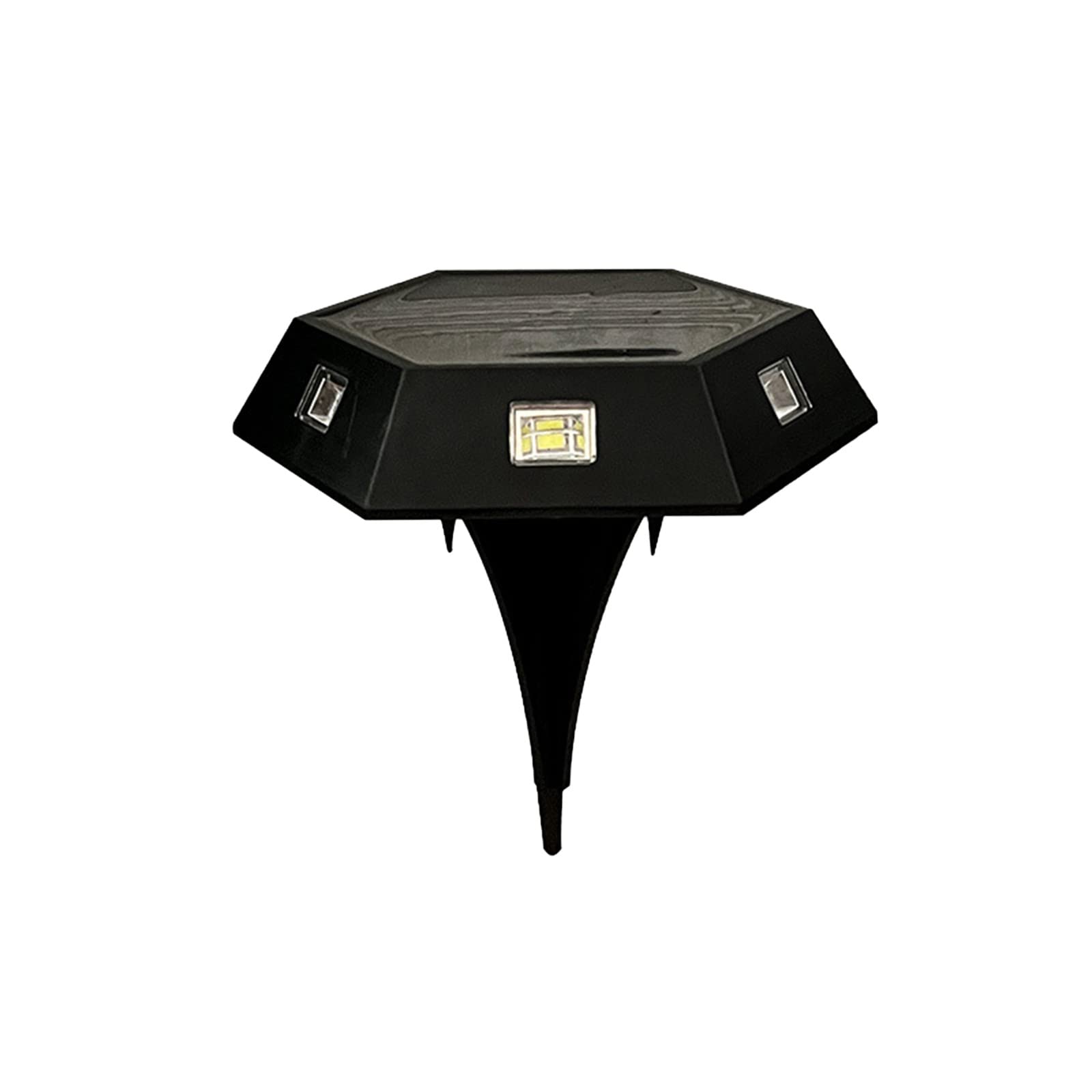 2 Pack Solar Ground Lights - Waterproof Outdoor LED Night Lights for Patio, Yard, Garden, Pathway & Street Lighting | Solar Powered Wall Plug-in for Courtyard & Landscape Use