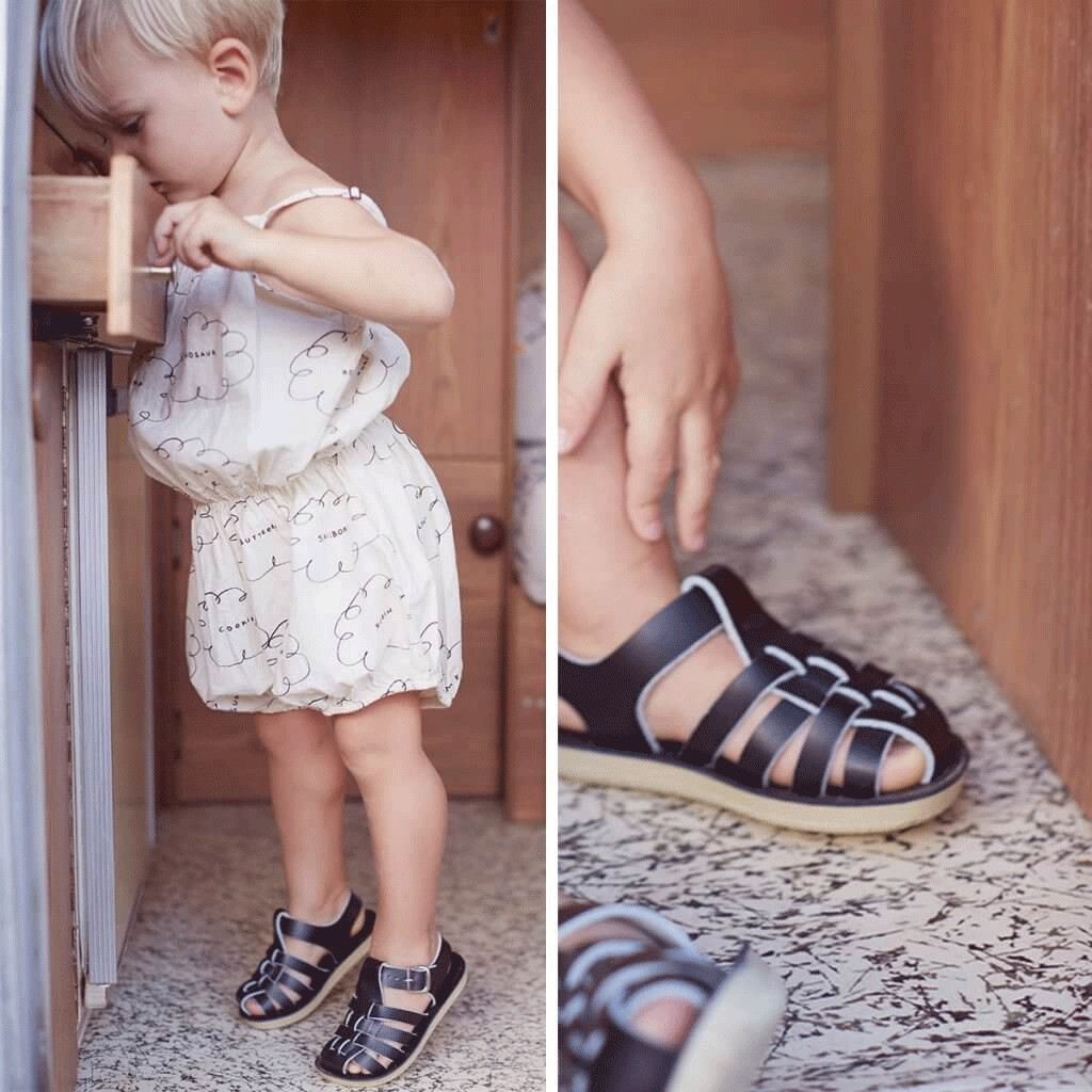 Sun San Navy Blue Sailor Sandals for Women - Comfortable Nautical Style Summer Beach Sandals for Walking, Vacation & Outdoor Activities