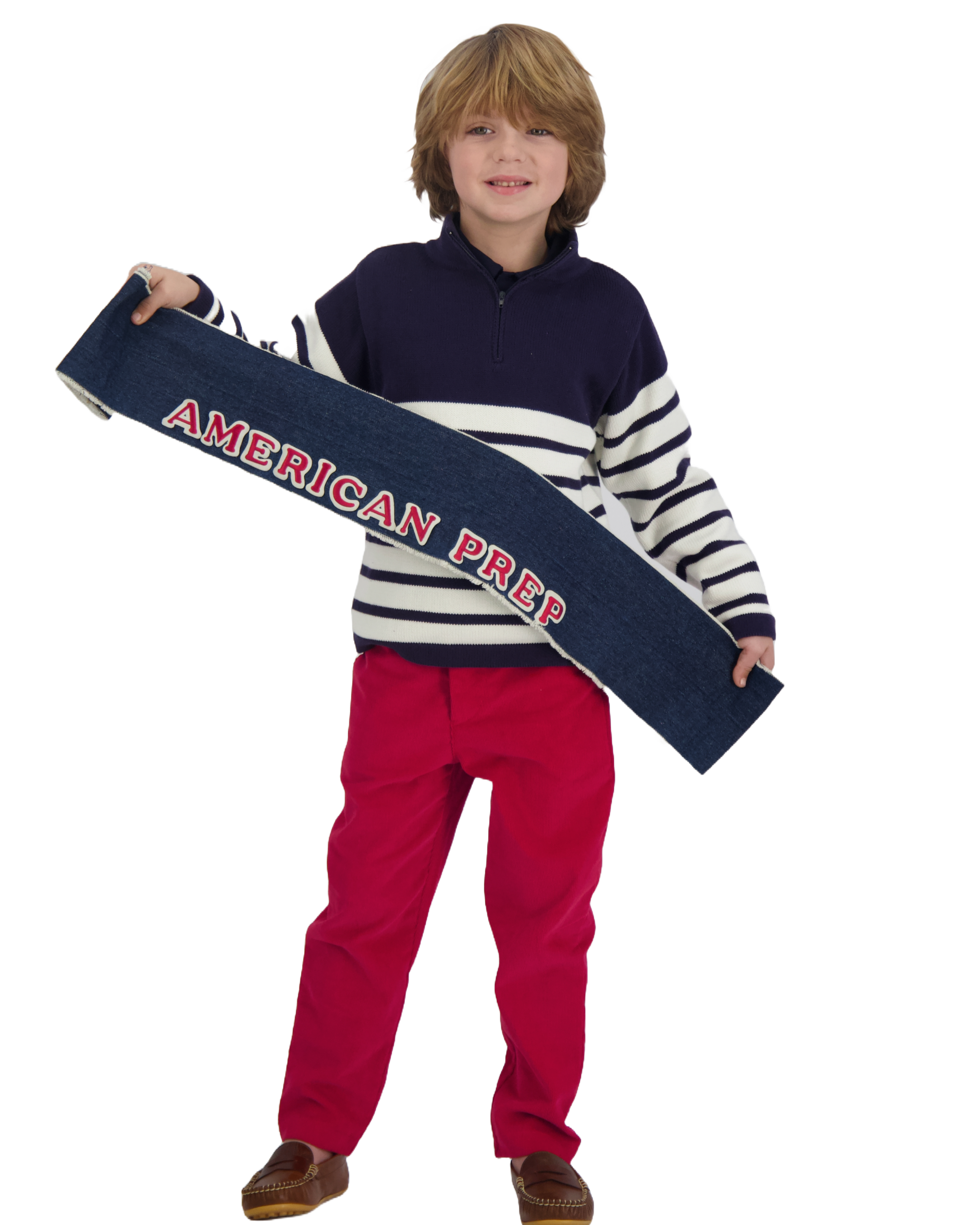 Boys Cotton Zip-Up Sweater - Navy & White Striped Breton Style - Perfect for School, Playdates, and Casual Outings