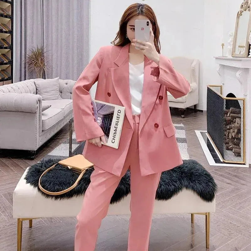 Premium Women's Pantsuit Set - Comfortable & Stylish Business Attire for Office, Interviews & Professional Events