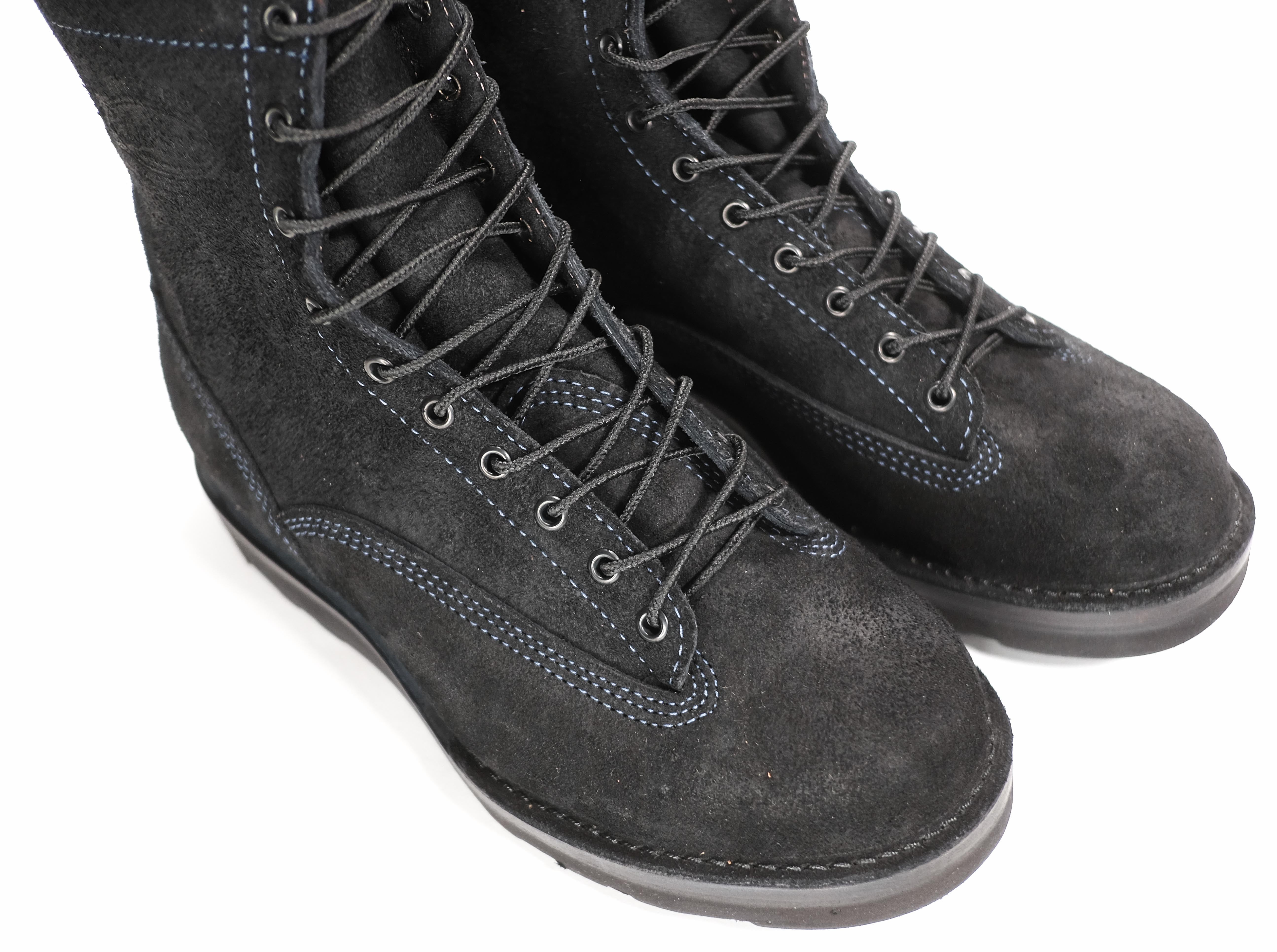 Wesco Boots X The Shop Black DH Service Boot - Premium Leather Work Boots for Men, Durable & Comfortable - Ideal for Construction, Hiking & Outdoor Work