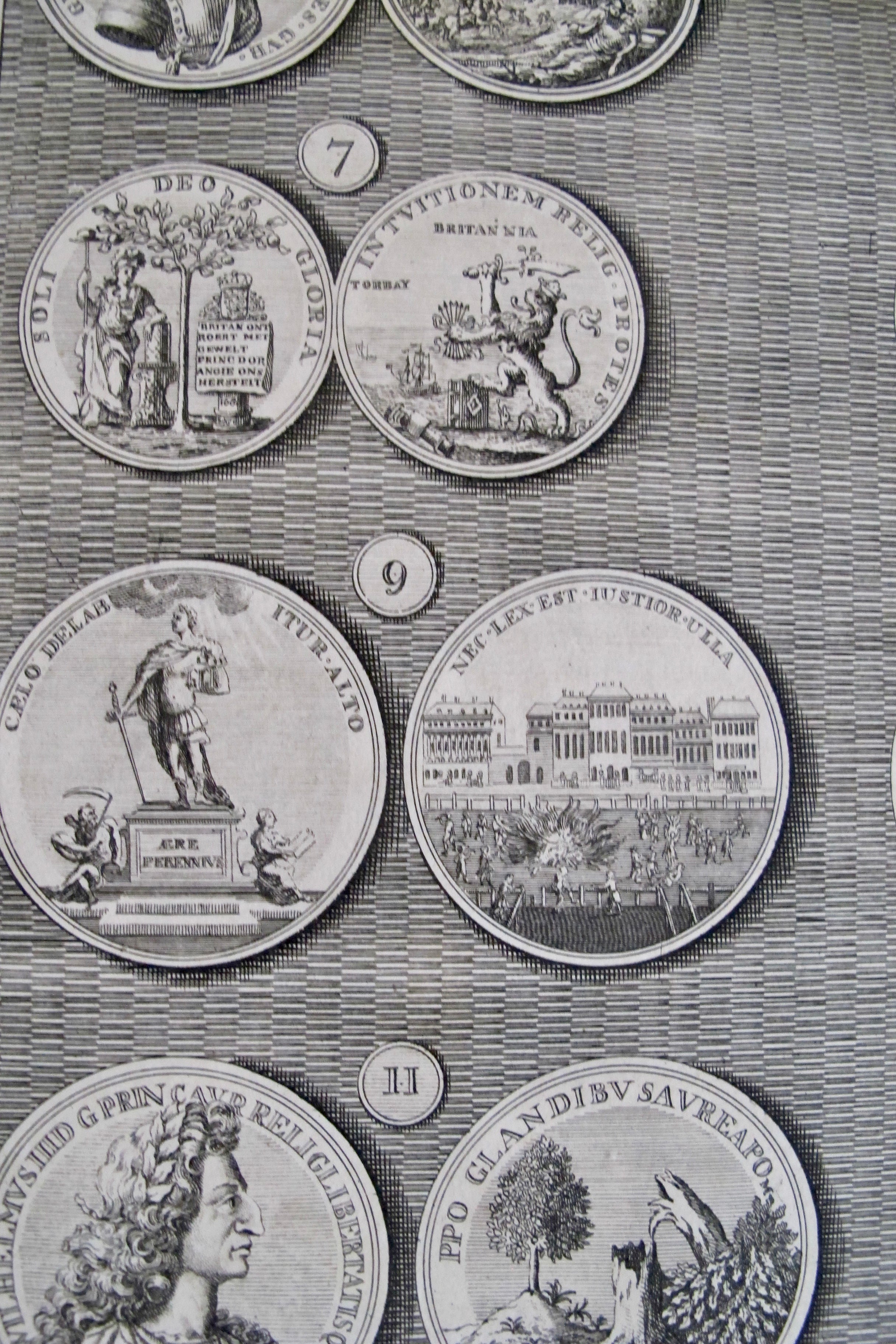 1745 British Regal Medals Set - Queen Anne & King George II Commemorative Coins (Matted, 2-Piece Collection) | Perfect for History Buffs, Coin Collectors & Royal Memorabilia Displays