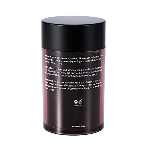 Natural Hair Thickening Spray with Keratin Fibers - Volumizing Hair Building Fibers for Thinning Hair & Hair Loss Concealer (Black) | Home Use & Daily Styling for Men & Women