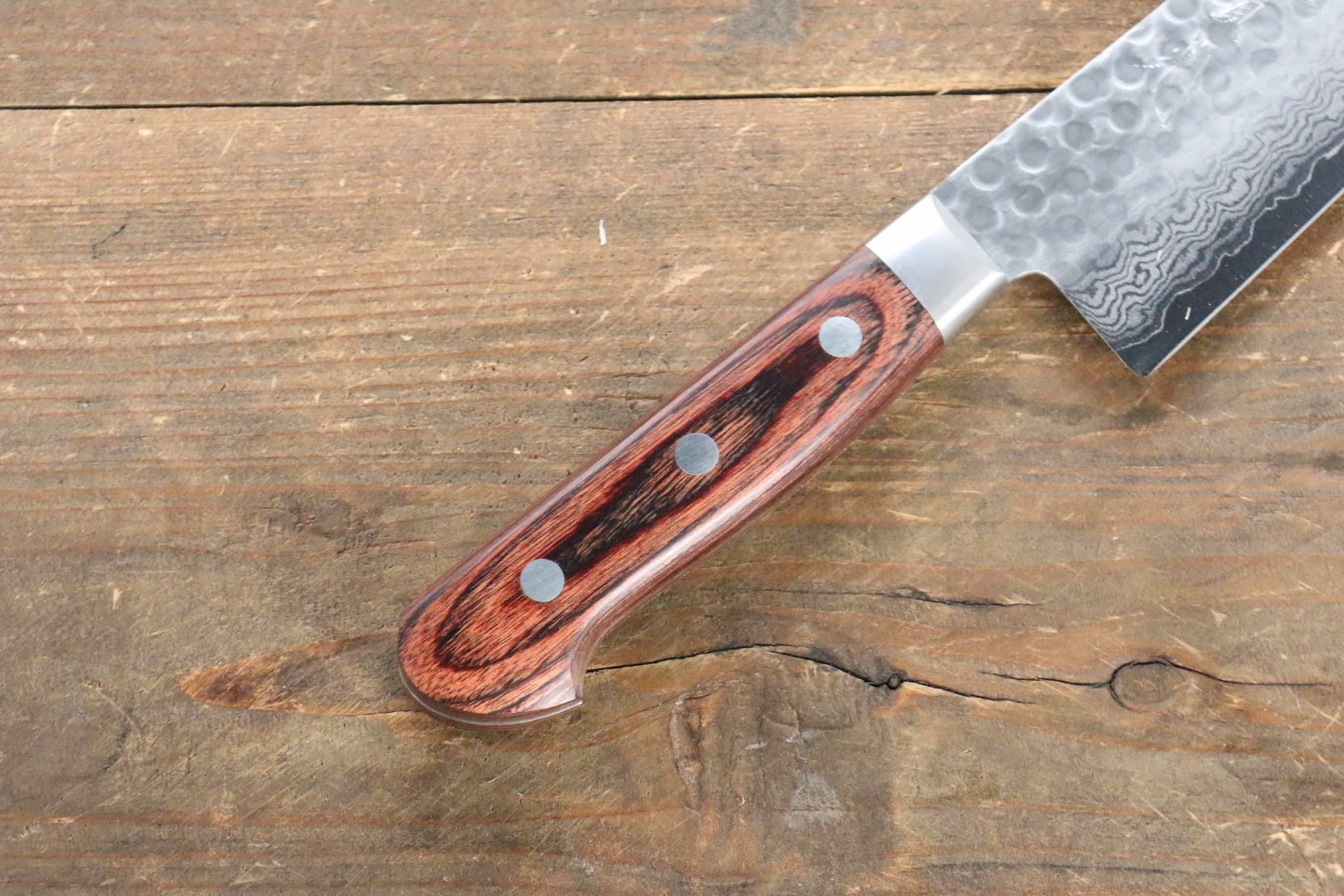 Premium Jikko VG10 17-Layer Kiritsuke Gyuto Japanese Chef Knife - 200mm Mahogany Handle - Perfect for Sushi, Sashimi & Precision Vegetable Cutting