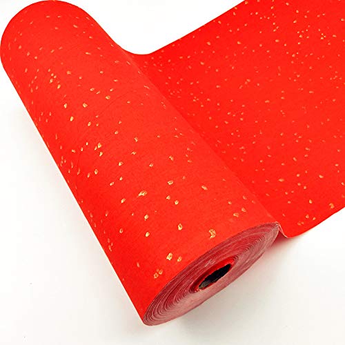 Premium Red Rice Paper for Chinese Calligraphy - DIY Wedding Couplets, Spring Festival Decorations, Art Projects (Gold Accent) | Perfect for Home Decoration, Cultural Events & Gift Giving