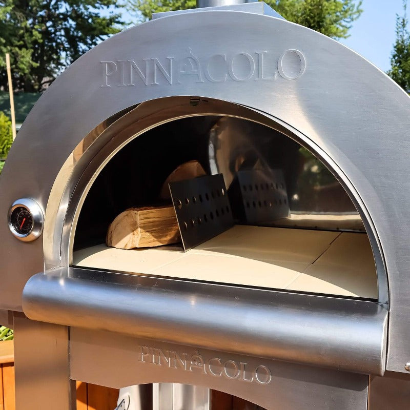 Premium Pinnacolo PREMIO Outdoor Wood Fired Pizza Oven - Portable Backyard Pizza Maker for Authentic Italian Style Cooking, Perfect for Patio, Garden & Camping