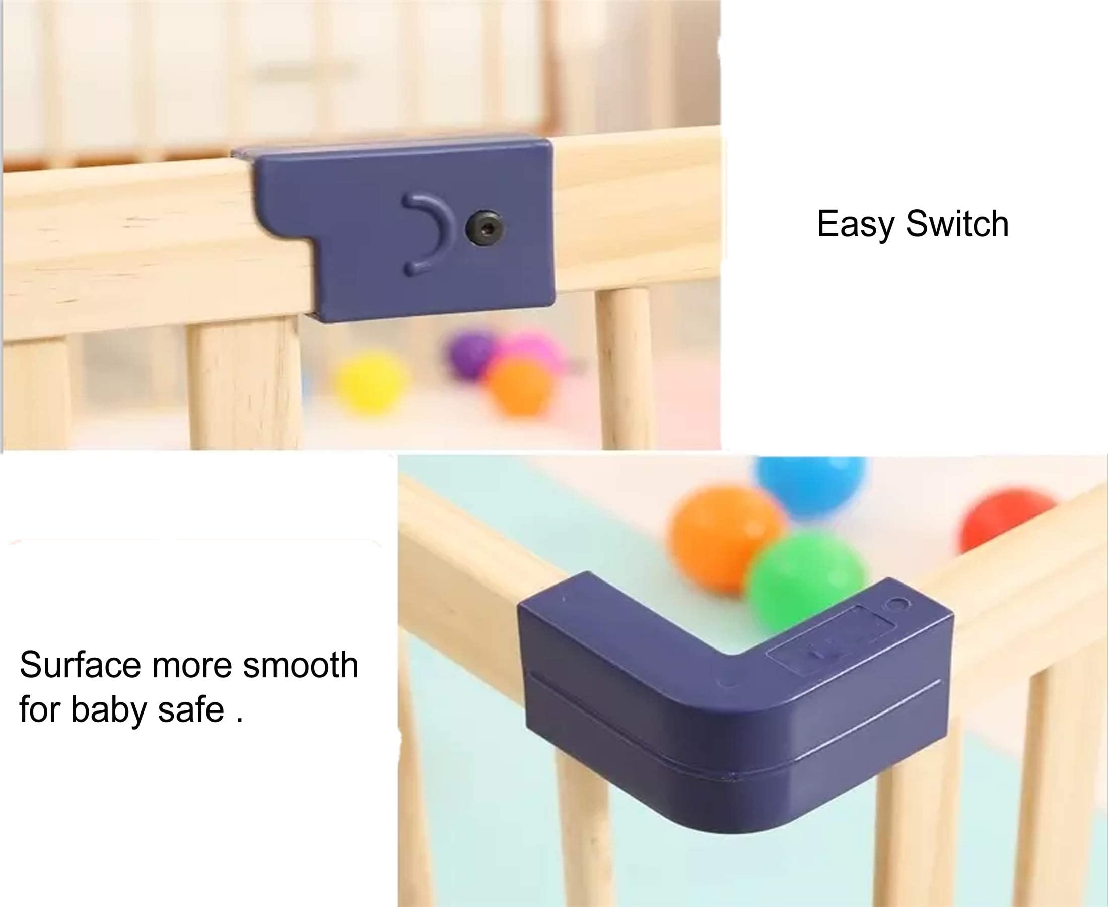 **Wooden Baby Playpen for Babies & Toddlers - 63x71x24 Inch Safe Play Yard with 31 Sq. Ft Area - Ideal for Indoor & Outdoor Play, Nursery, and Childproofing**