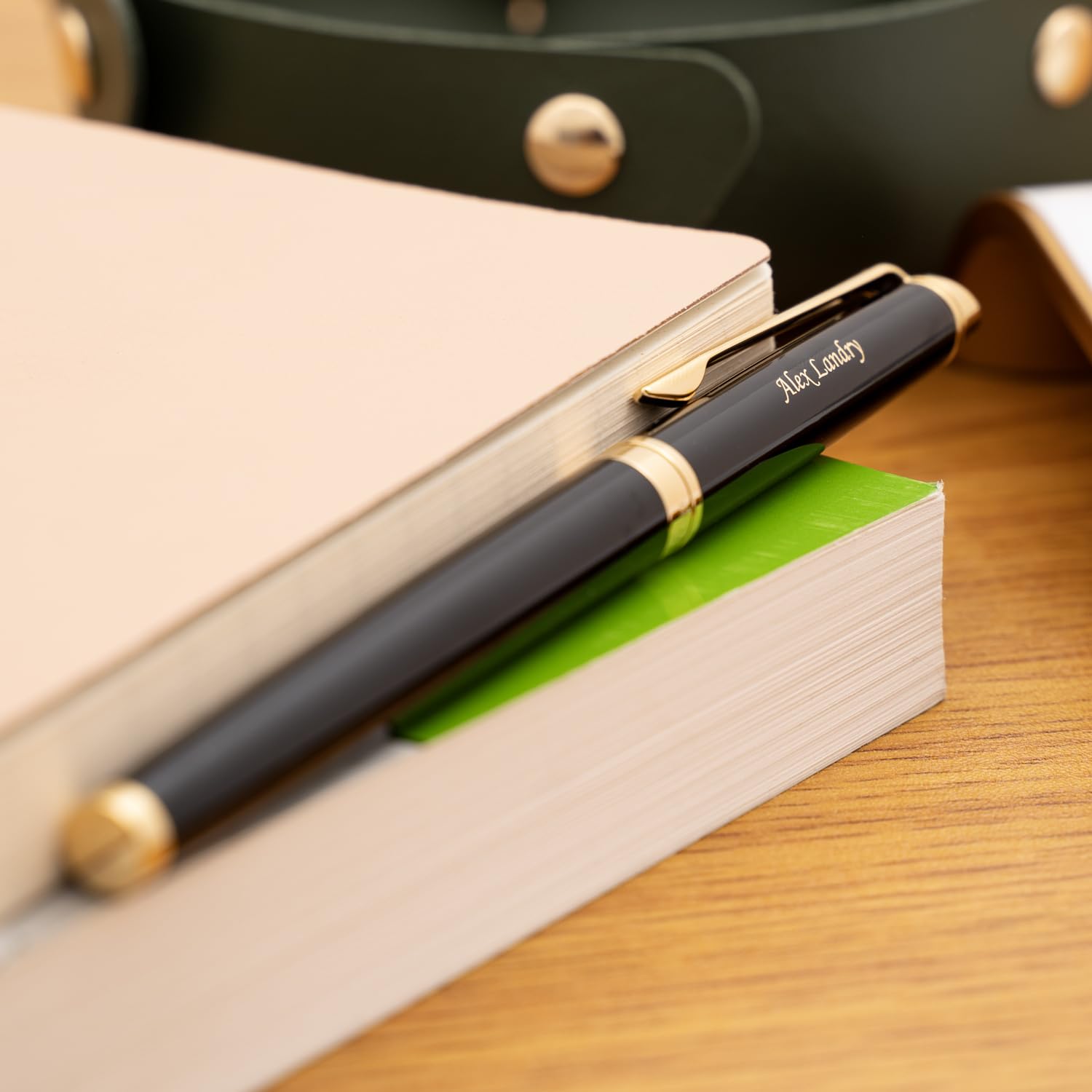 Personalized Waterman Hemisphere Black & Gold Rollerball Pen - Custom Engraved Gift for Friends, Family & Colleagues | Luxury Writing Instrument for Business, Graduation & Special Occasions