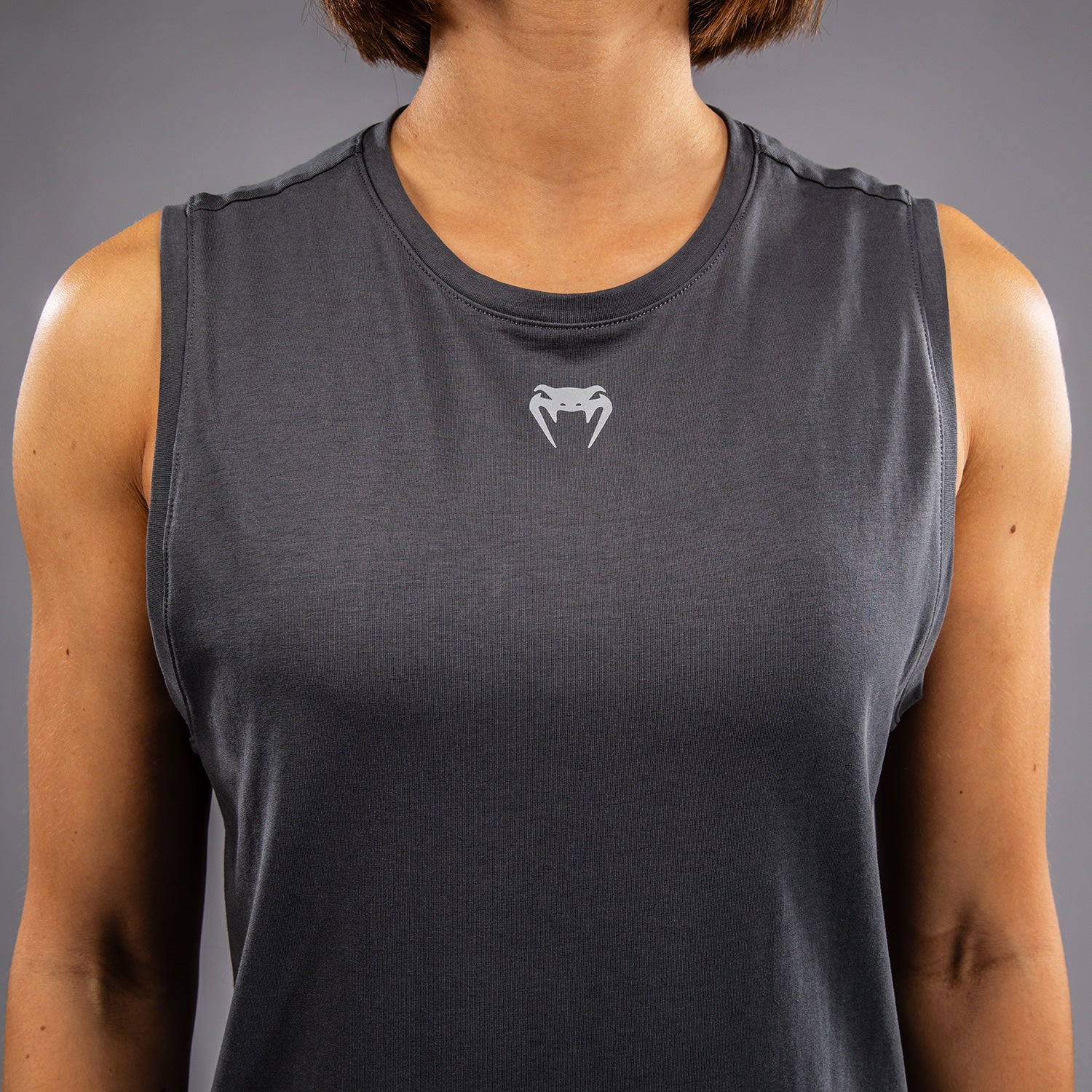 Venum Amazonia Women's Tank Top - Breathable Workout Shirt for Yoga & Gym - Dark Grey Athletic Wear for Fitness & Running