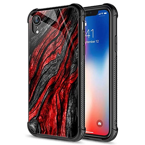Black Red Wood Grain
