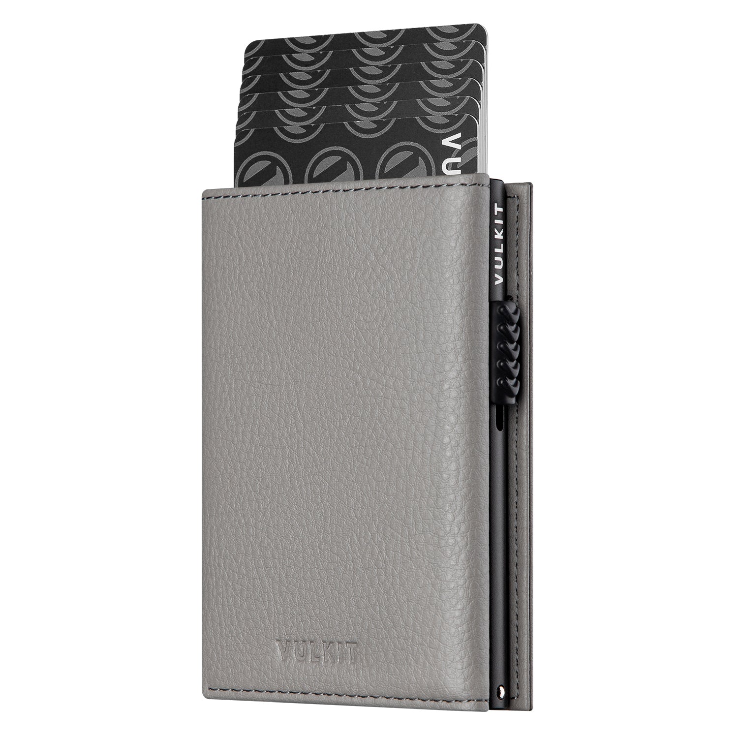 VC302 Side Slider Tri-Fold Wallet with Magnetic Strip Closure & Back Zipper Pocket - Slim RFID Blocking Leather Wallet for Men - Perfect for Business, Travel & Everyday Use