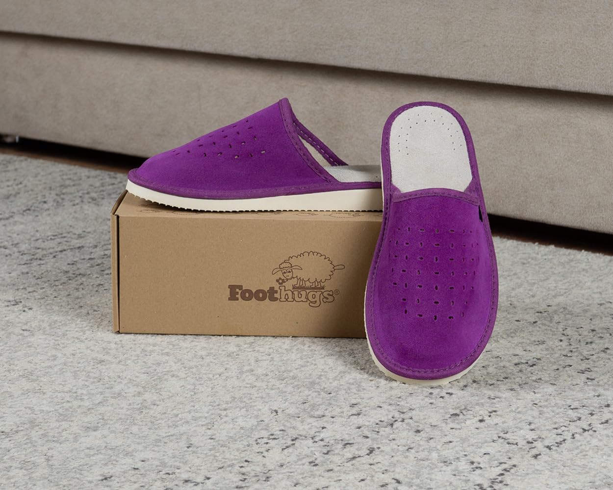 FOOTHUGS Women's Memory Foam Slippers with Arch Support - Plantar Fasciitis Relief, Comfortable House Shoes for Ladies (Regular & Wide Fit) | Perfect for Relaxing at Home, Post-Workout Recovery & Everyday Comfort