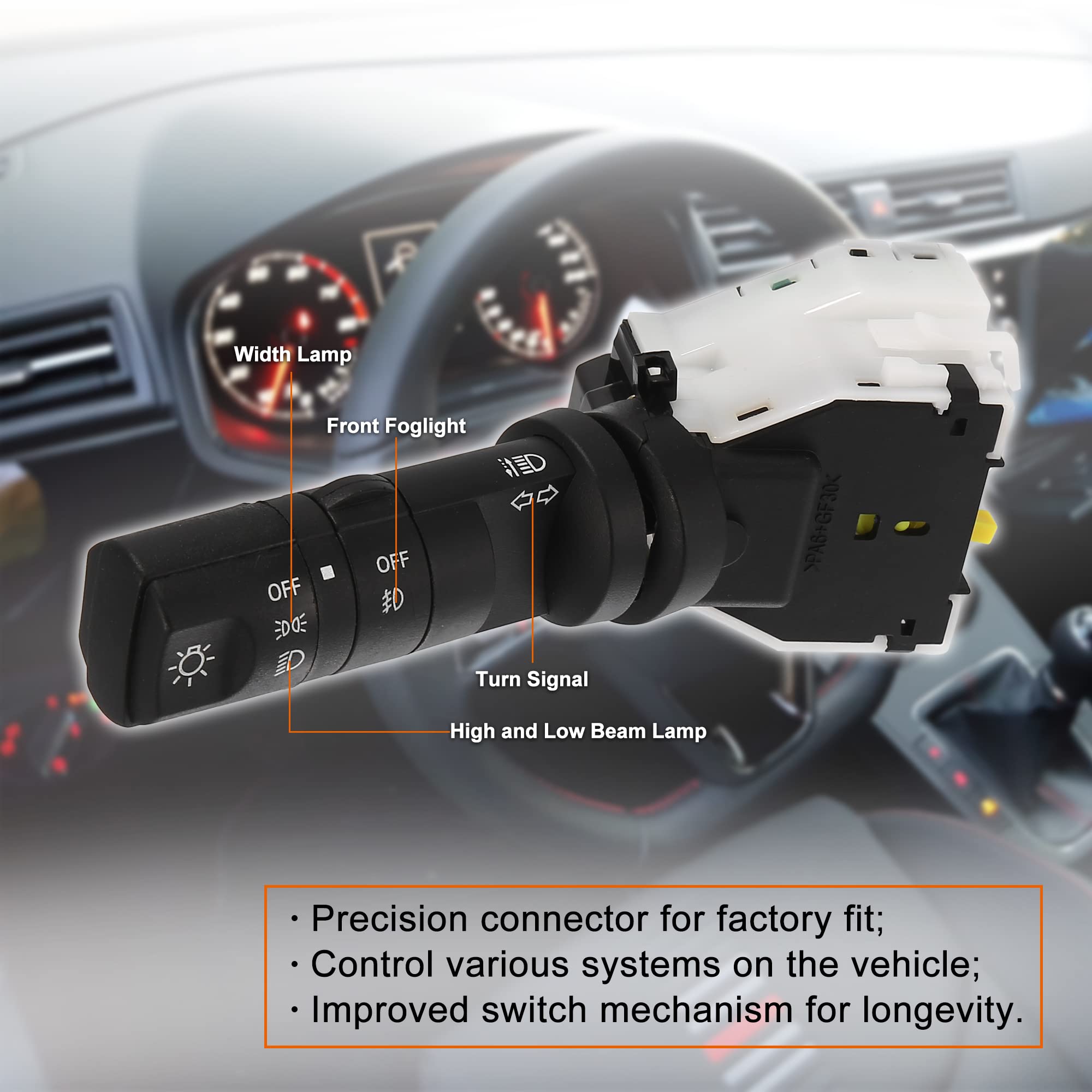 X AUTOHAUX Turn Signal Switch Fog Light Multifunction Indicator Combination Switch 25540-ET11E 999F1-KV000 Compatible with Nissan Frontier Pathfinder Sentra Xterra - Perfect for Night Driving & Off-Road Adventures