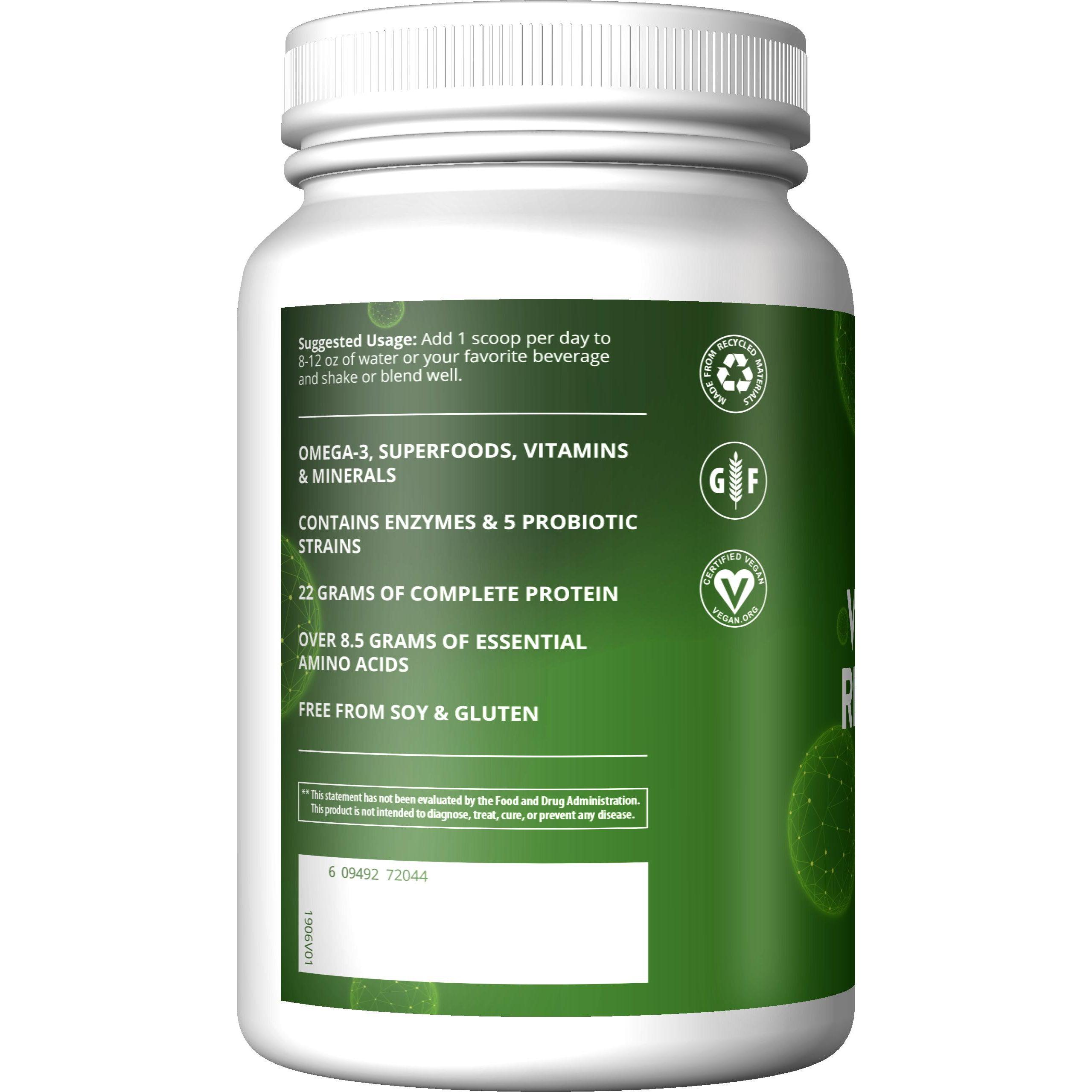 MRM Veggie Meal Replacement Shake - Plant-Based Protein Powder for Weight Loss & Muscle Recovery - Perfect for Post-Workout, Breakfast, or On-the-Go Nutrition